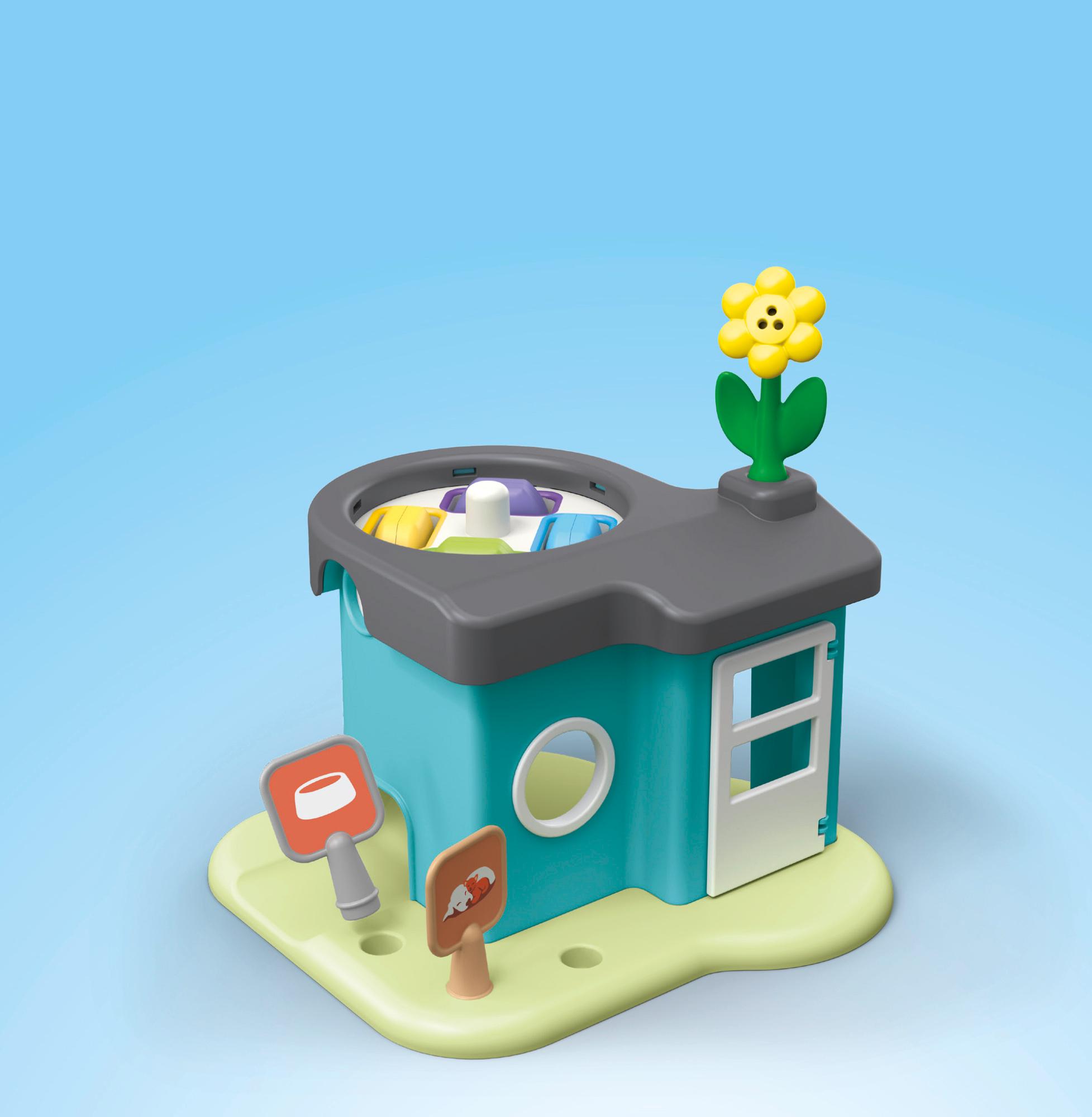 Produktbild PLAYMOBIL 71690 JUNIOR 1.2.3: Tierpension mit Futterspender 5 von 10