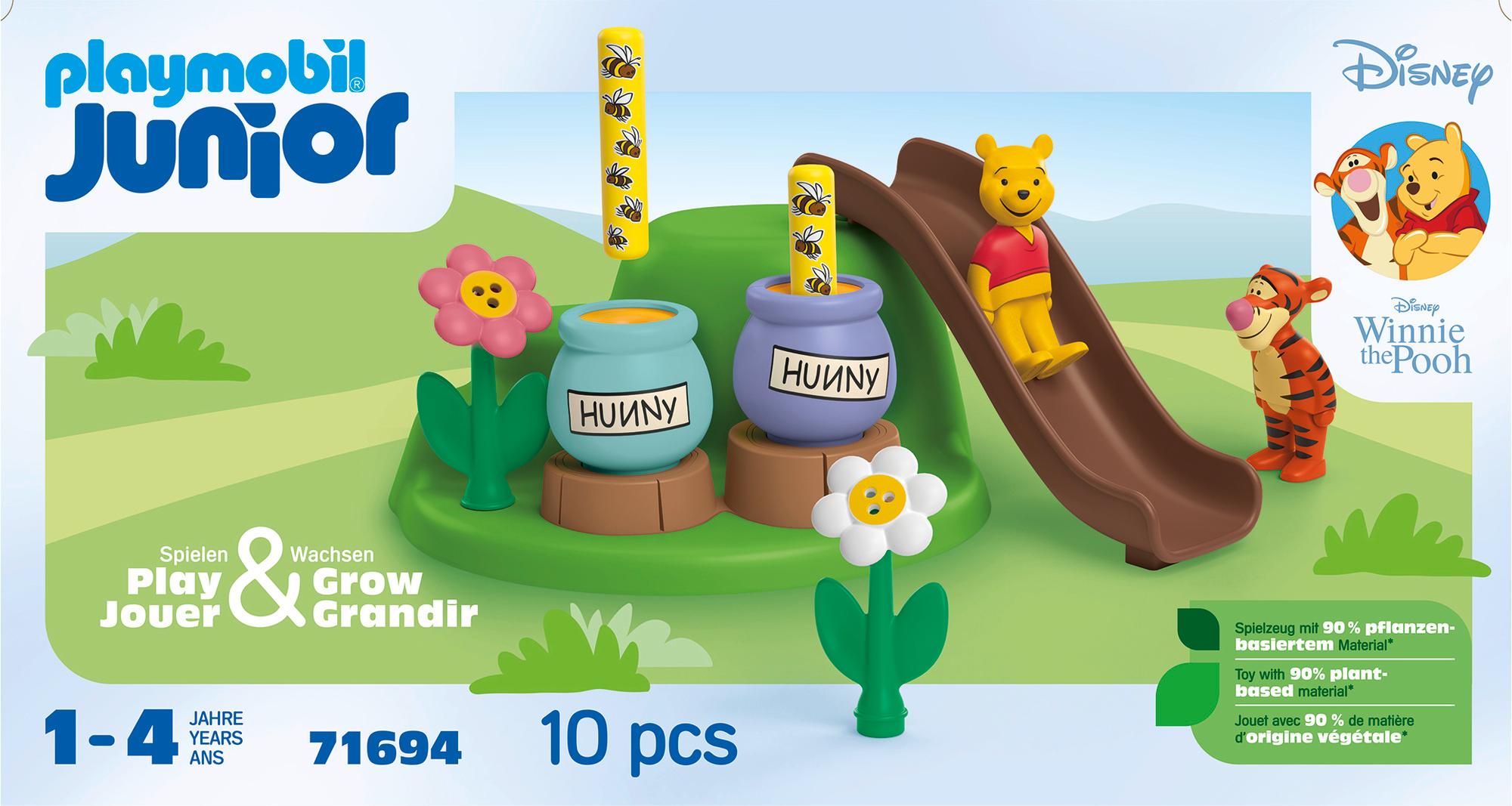 Produktbild PLAYMOBIL 71694 JUNIOR 1.2.3&Disney: Winnies&Tiggers Bienengarten 3 von 8