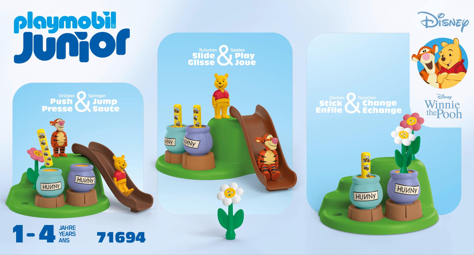 Produktbild PLAYMOBIL 71694 JUNIOR 1.2.3&Disney: Winnies&Tiggers Bienengarten 2 von 8