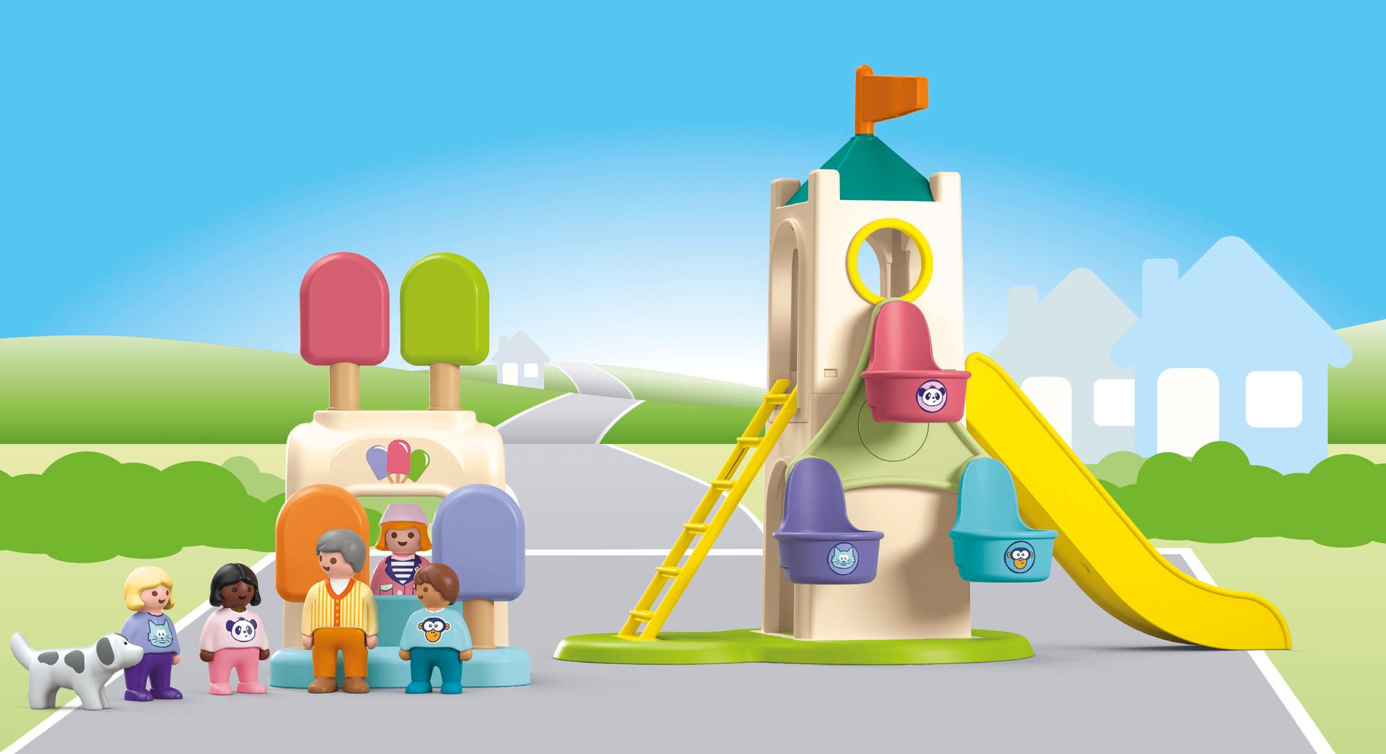 Produktbild PLAYMOBIL 71703 JUNIOR 1.2.3: Erlebnisturm mit Eisstand 5 von 9