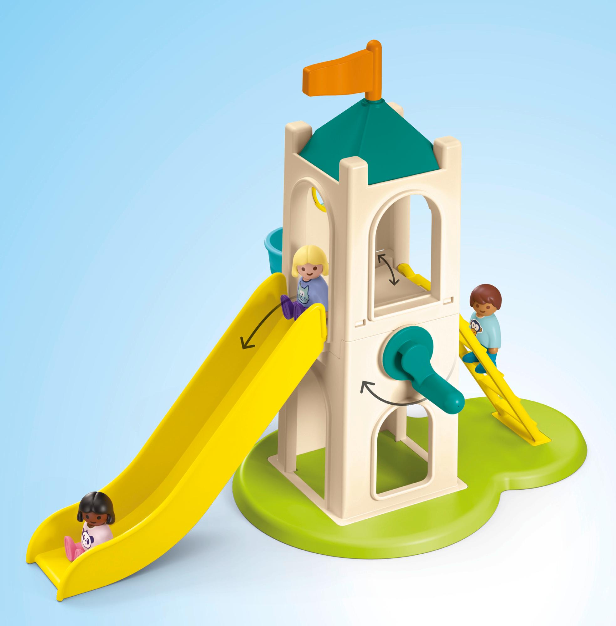 Produktbild PLAYMOBIL 71703 JUNIOR 1.2.3: Erlebnisturm mit Eisstand 6 von 9