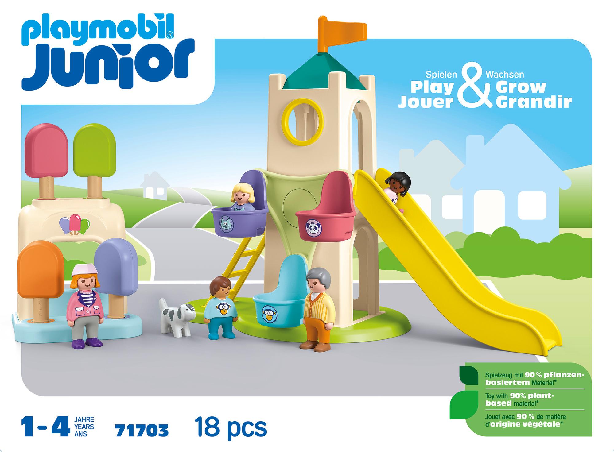 Produktbild PLAYMOBIL 71703 JUNIOR 1.2.3: Erlebnisturm mit Eisstand 3 von 9