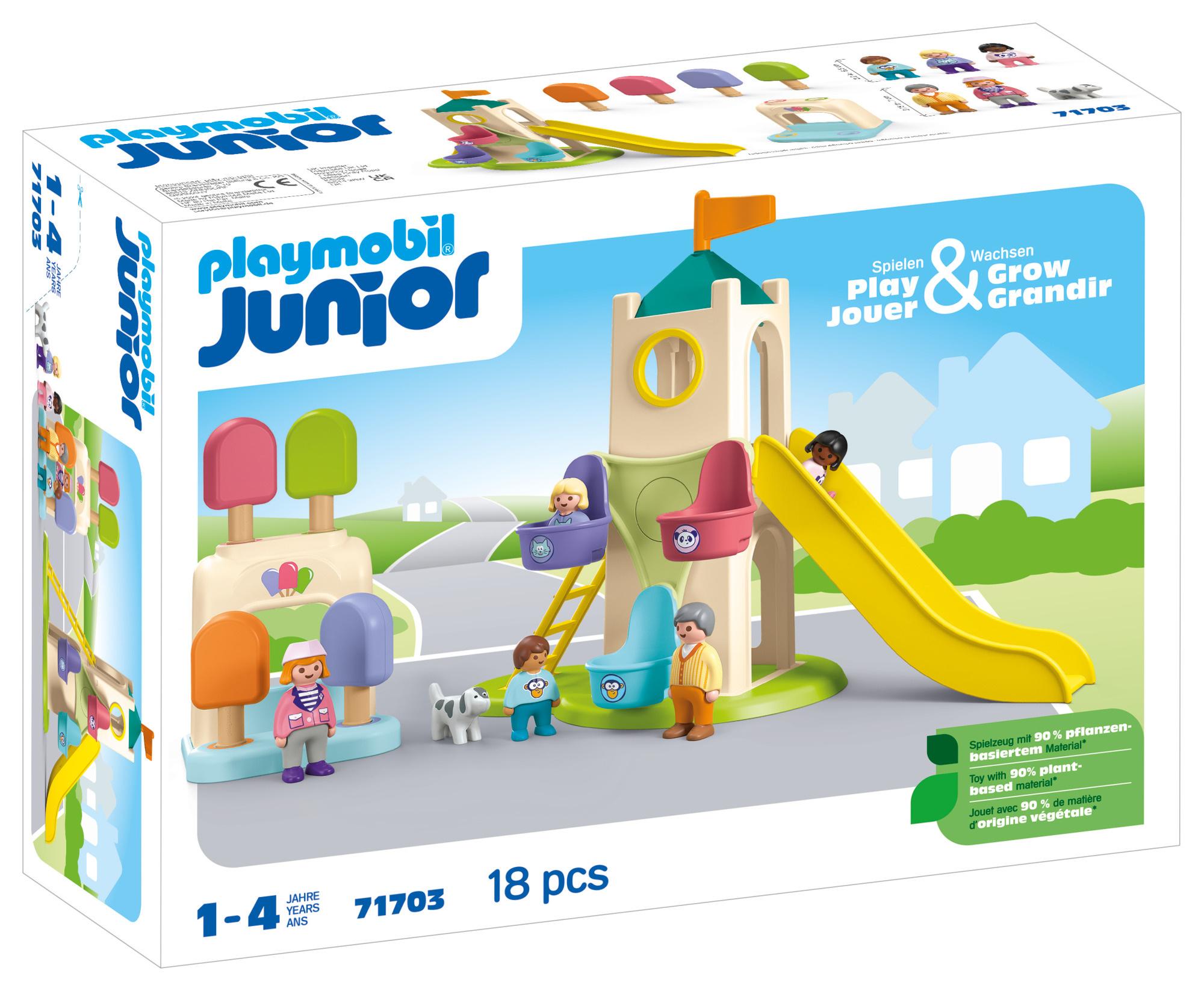 PLAYMOBIL 71703 JUNIOR 1.2.3: Erlebnisturm mit Eisstand