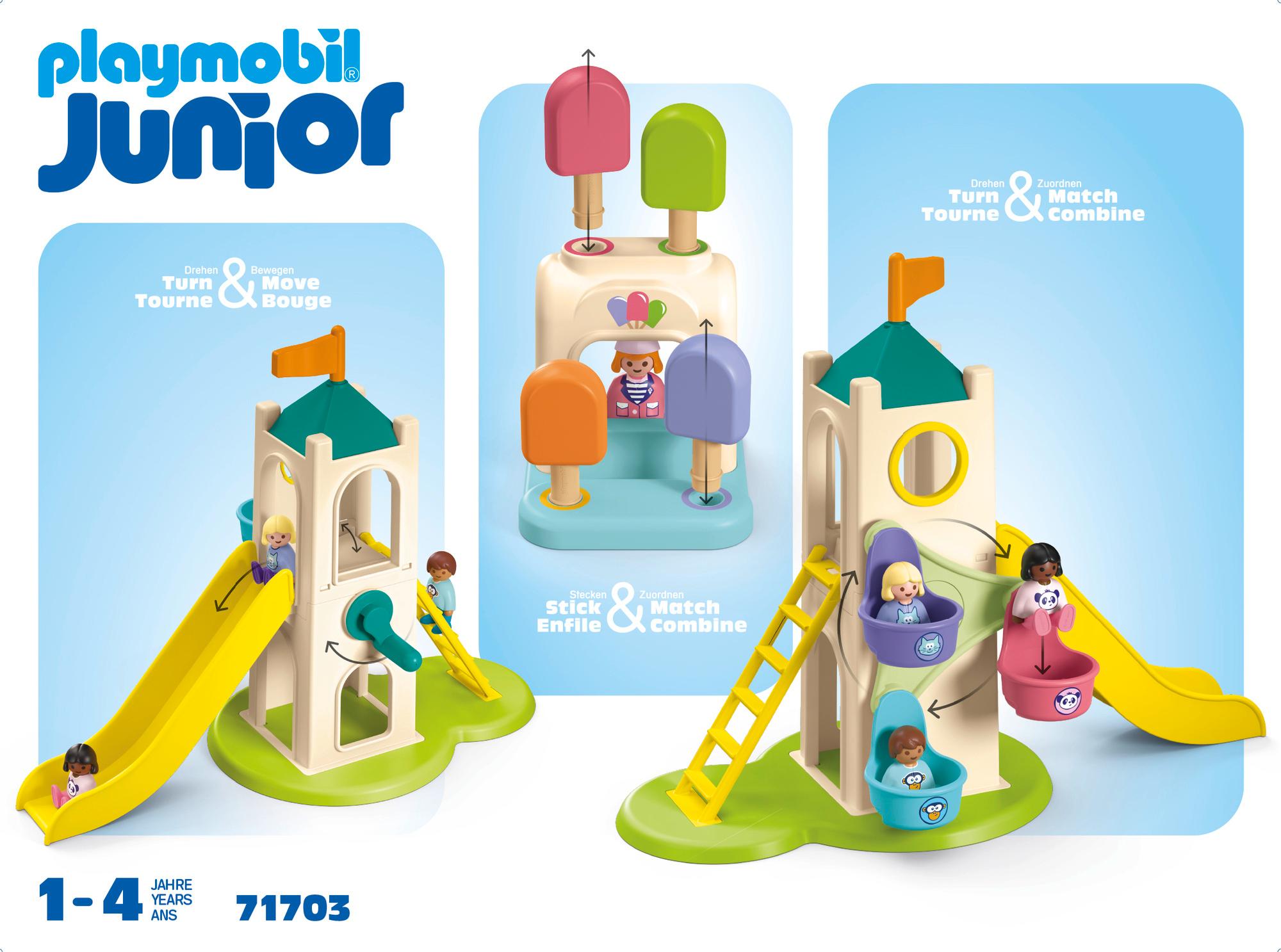 Produktbild PLAYMOBIL 71703 JUNIOR 1.2.3: Erlebnisturm mit Eisstand 2 von 9