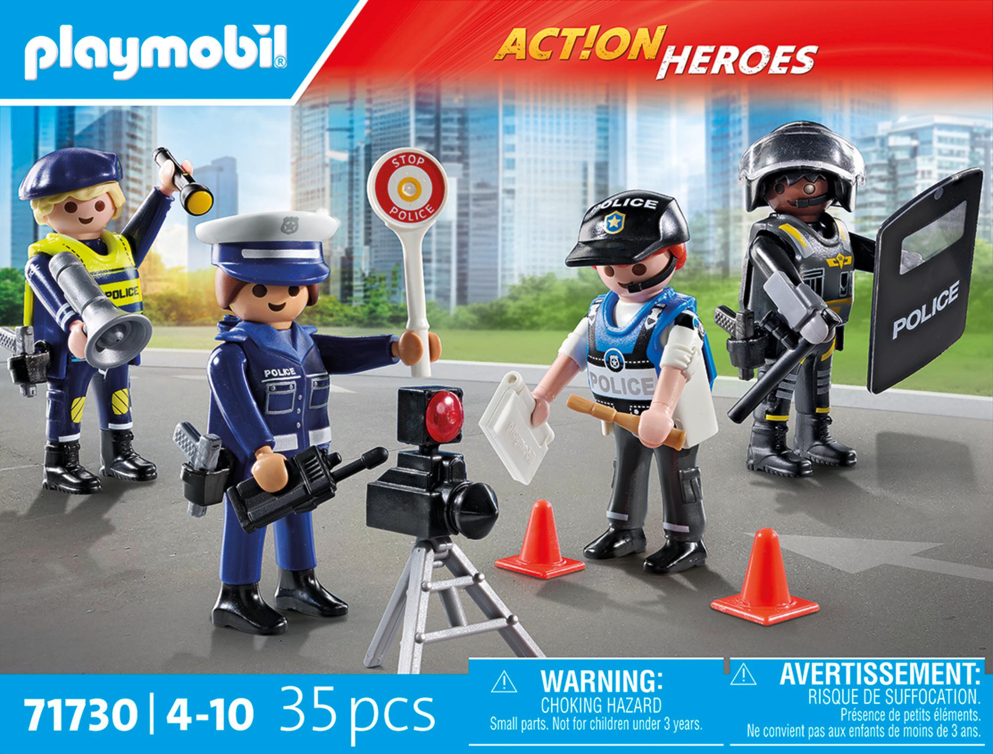 Produktbild PLAYMOBIL 71730 ACTION HEROES Figurenset Polizei 3 von 4