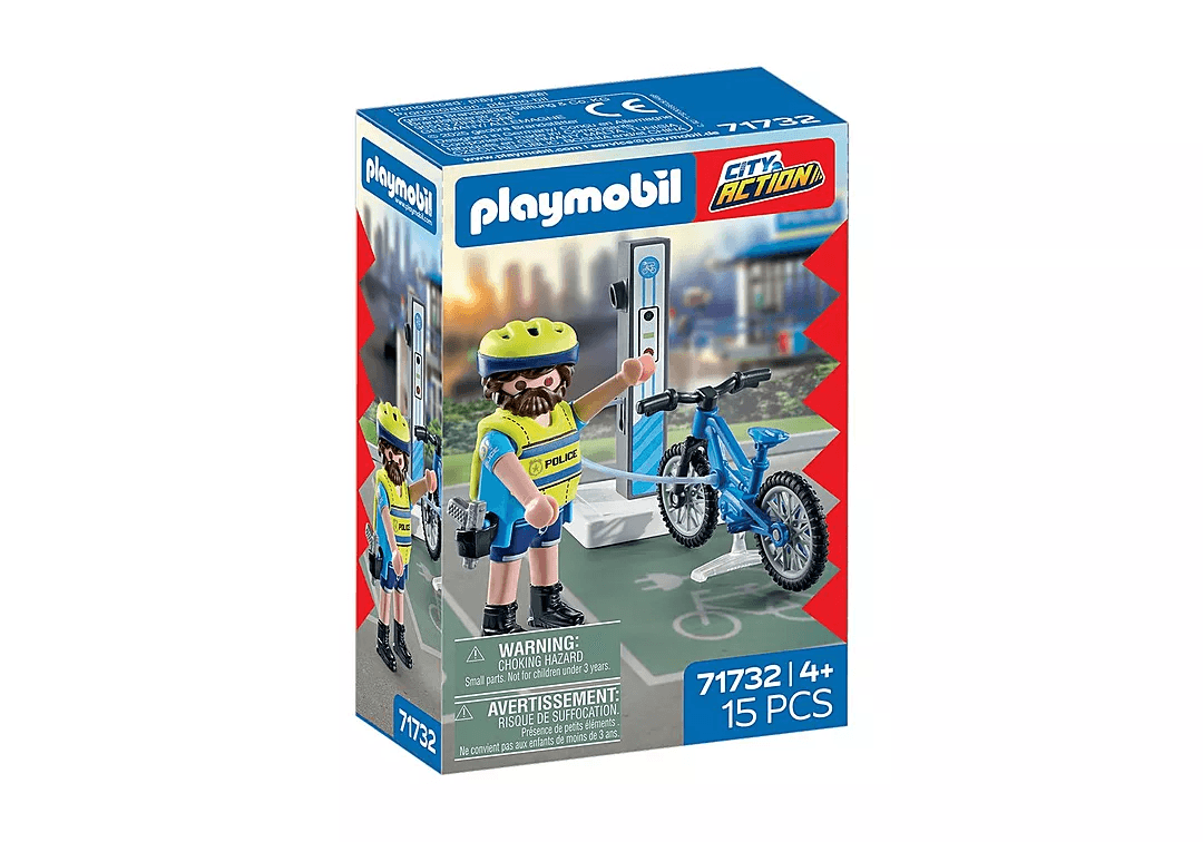 PLAYMOBIL 71732 ACTION HEROES Patrulla ciclista de la policía