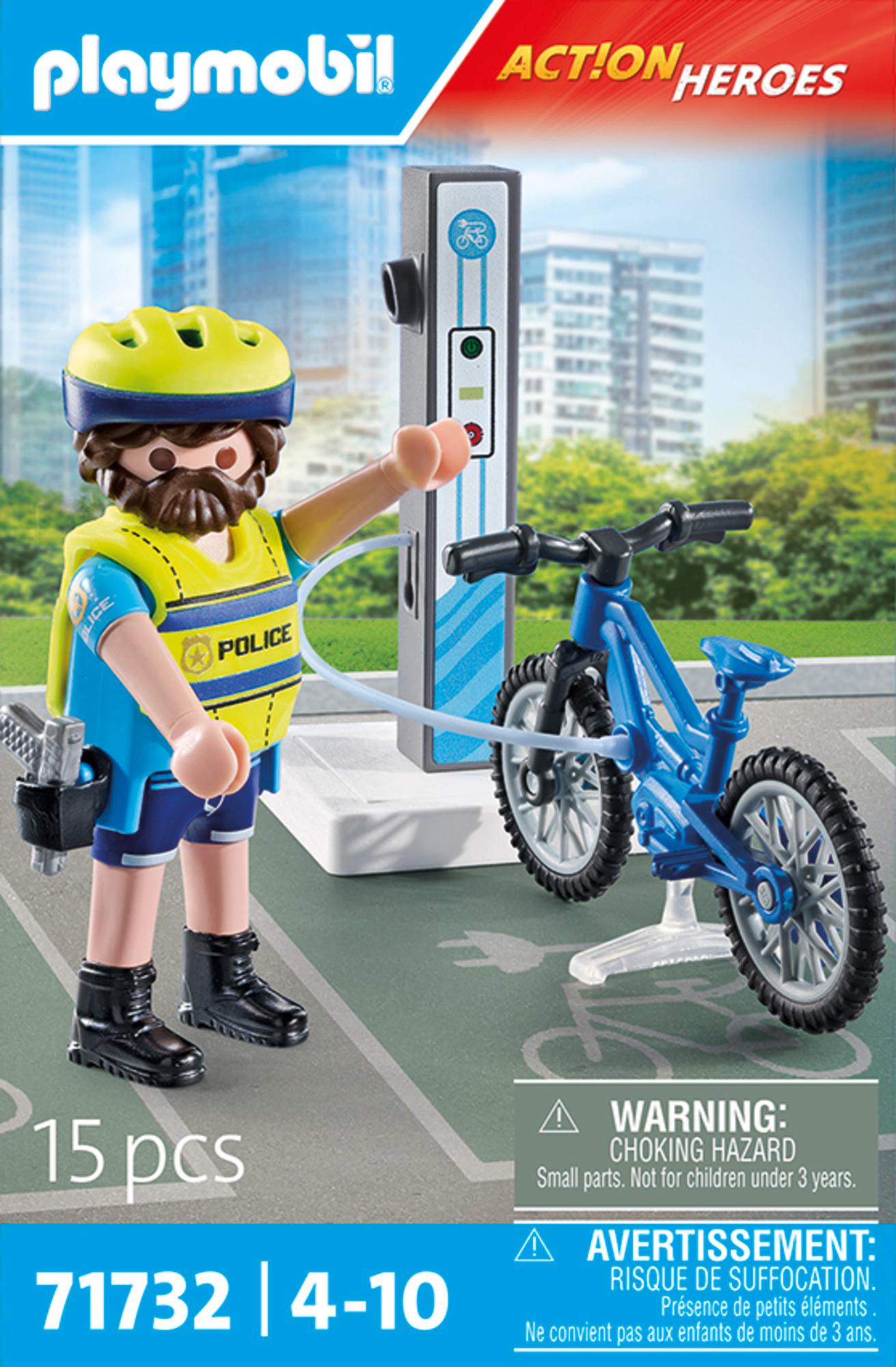 Produktbild PLAYMOBIL 71732 ACTION HEROES Polizei Fahrradstreife 3 von 4