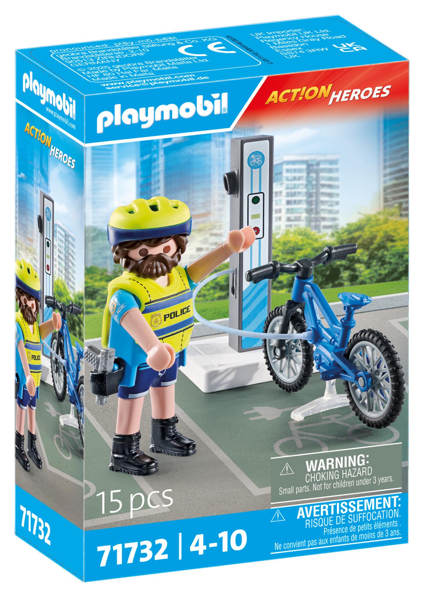 PLAYMOBIL 71732 ACTION HEROES Polizei Fahrradstreife