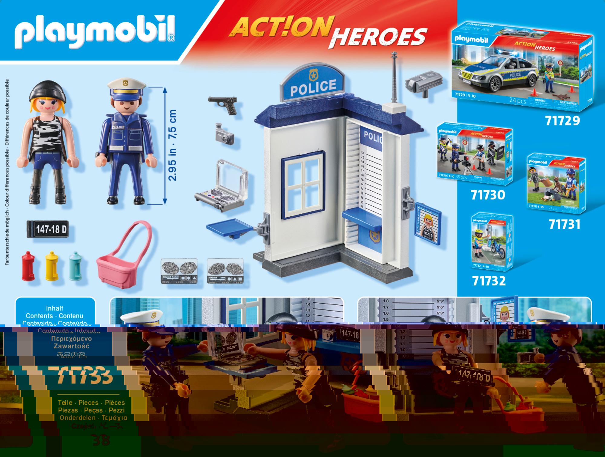Produktbild PLAYMOBIL 71733 ACTION HEROES Polizei Ermittlungszimmer 2 von 5