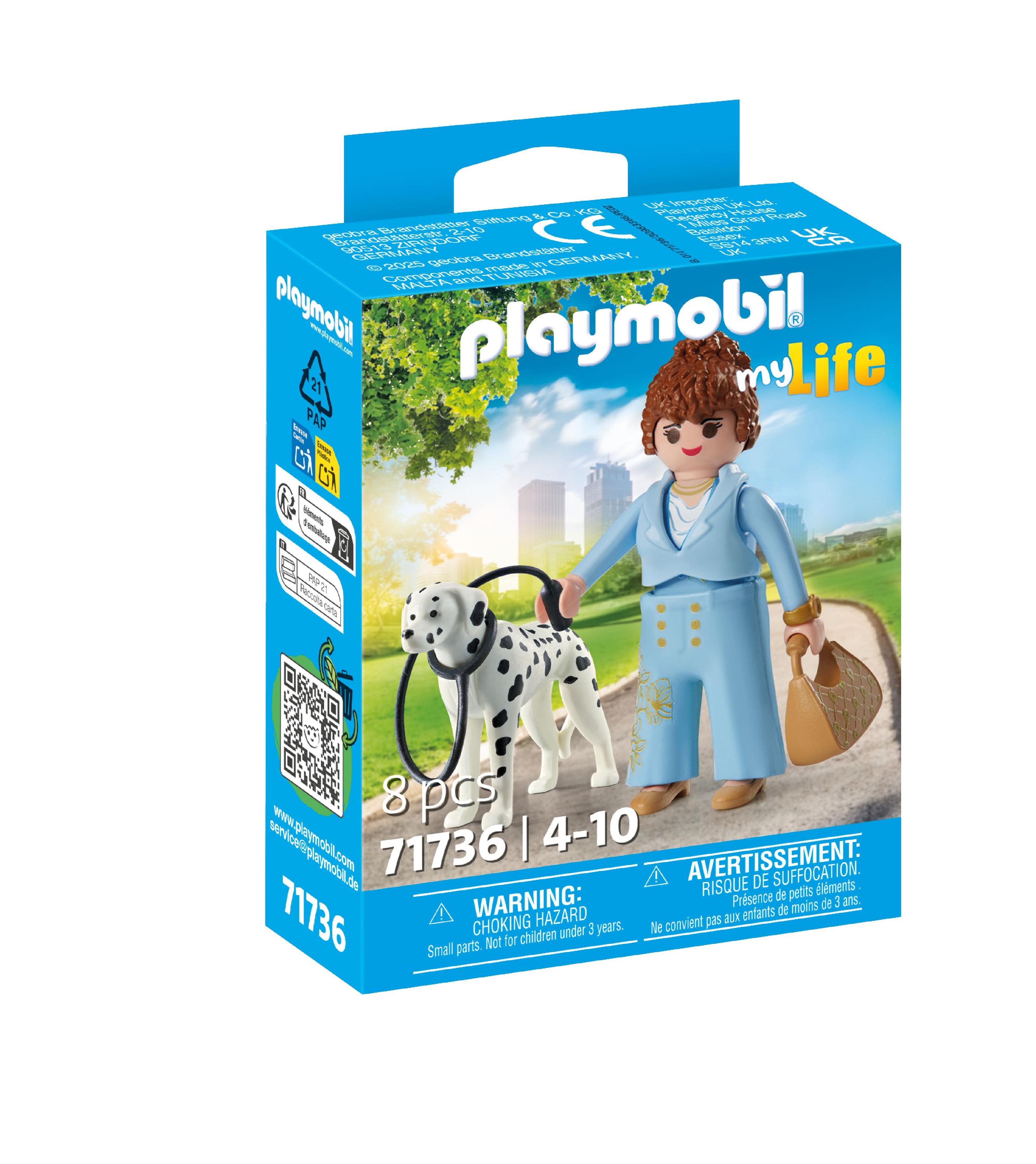 PLAYMOBIL 71736 - my Life - Managerin mit Dalmatiner