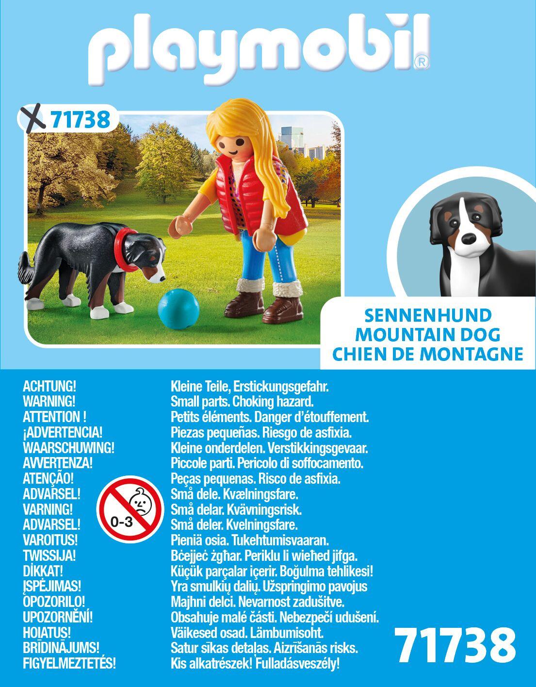 Produktbild PLAYMOBIL 71738 - my Life - Frau mit Sennenhund 2 von 4