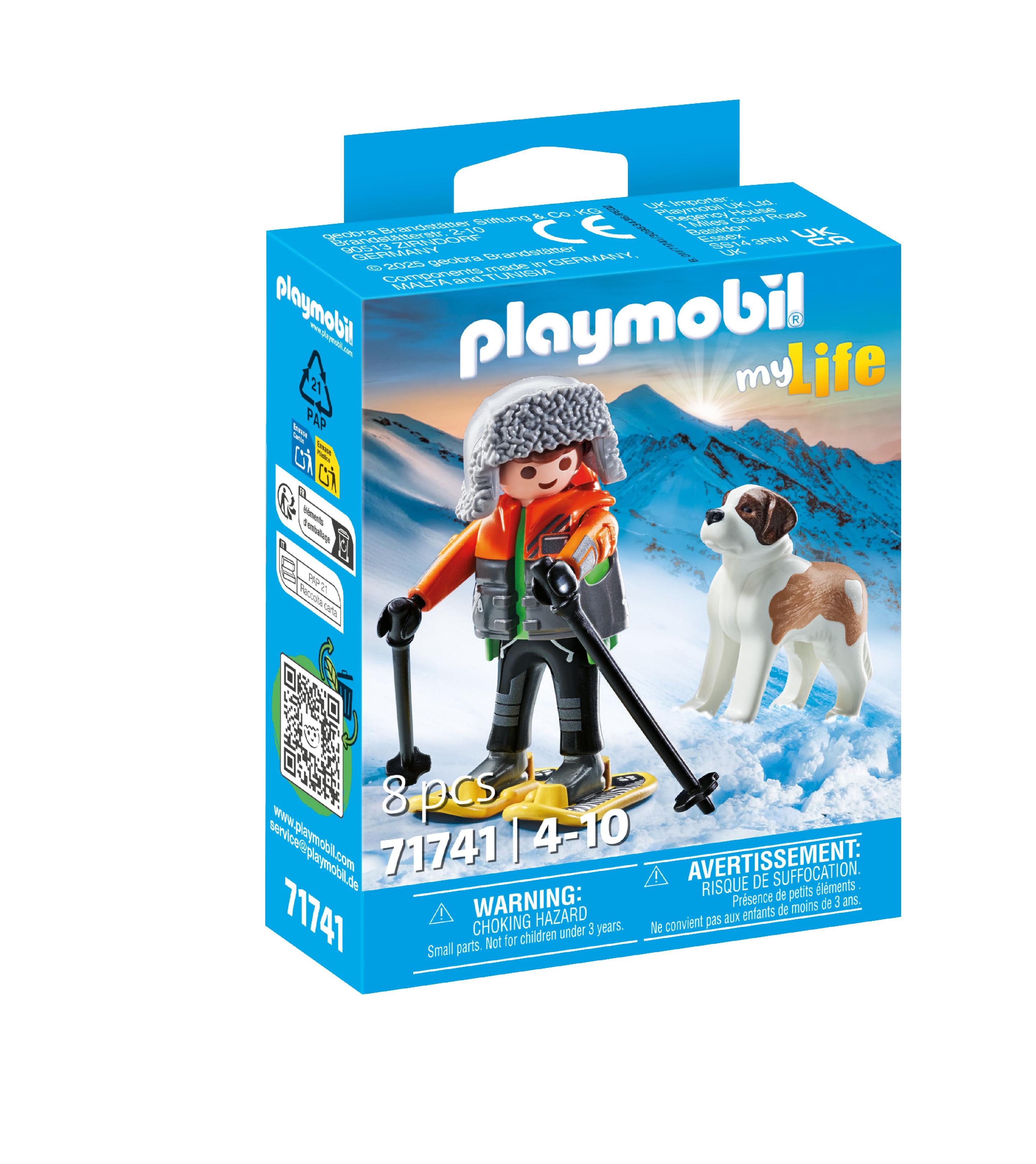 PLAYMOBIL 71741 - my Life - Wanderer mit Bernhardiner