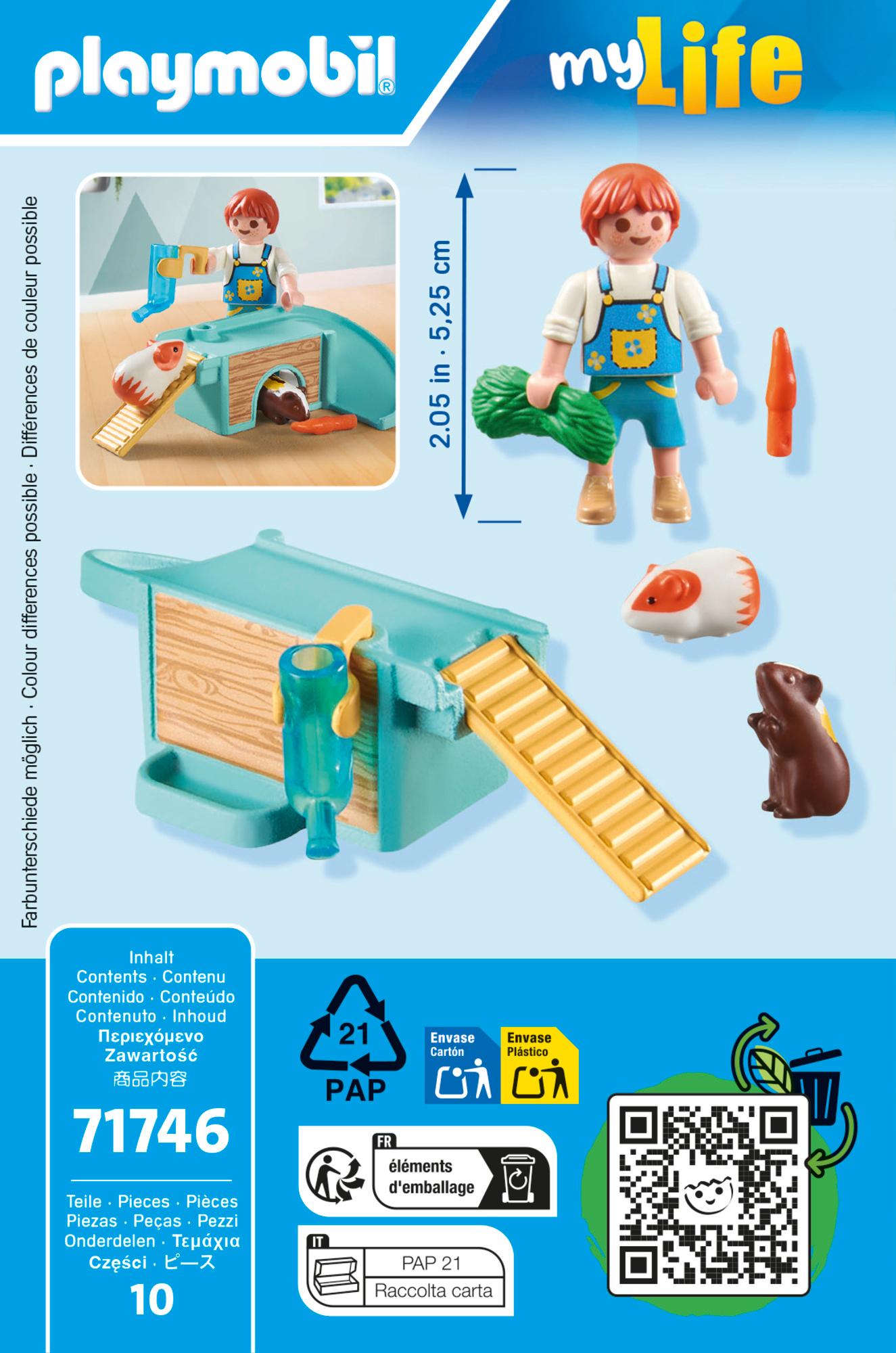 Produktbild PLAYMOBIL 71746 - my Life - Junge mit Meerschweinchen 2 von 4