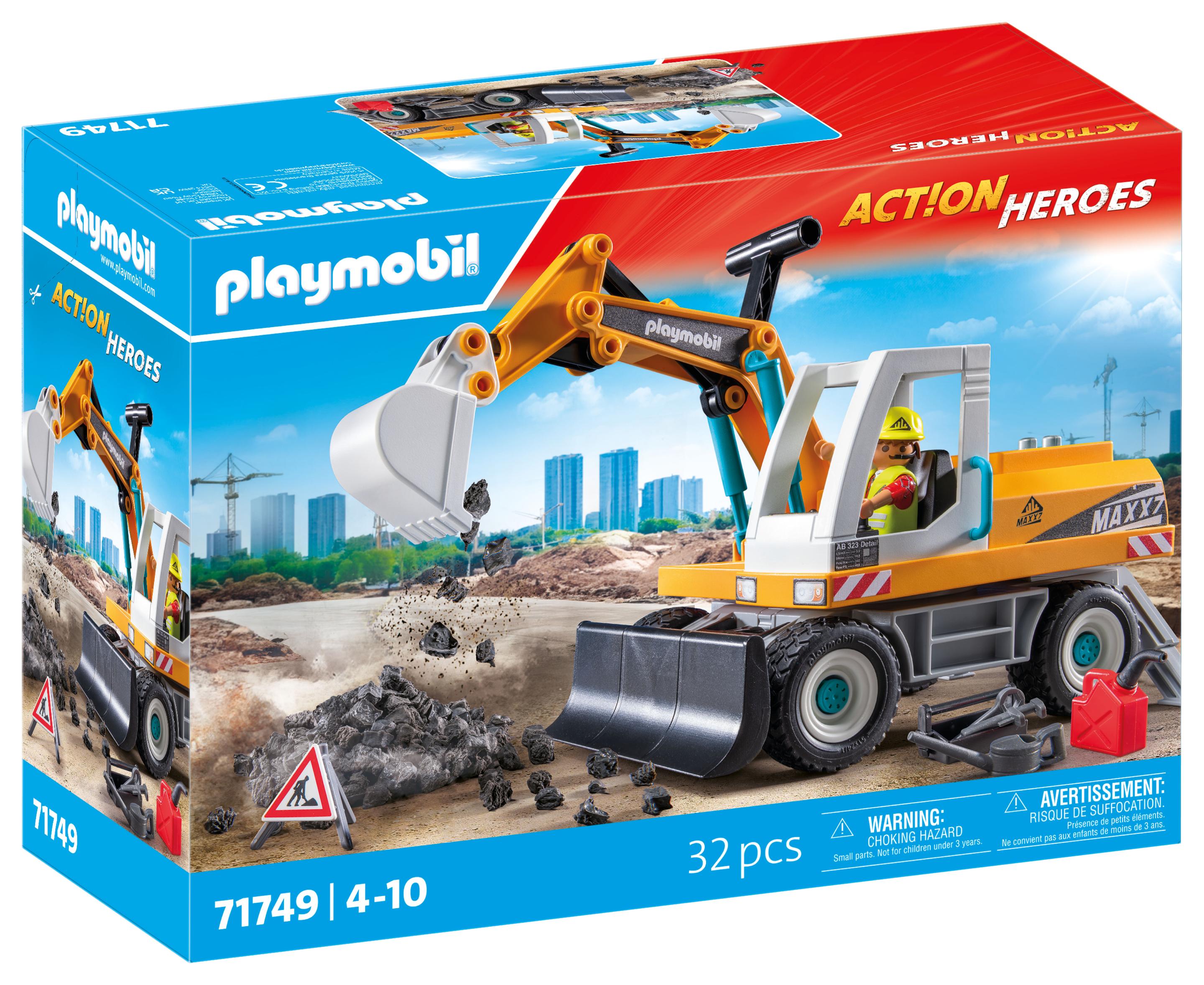 PLAYMOBIL 71749 ACTION HEROES Großer Bagger