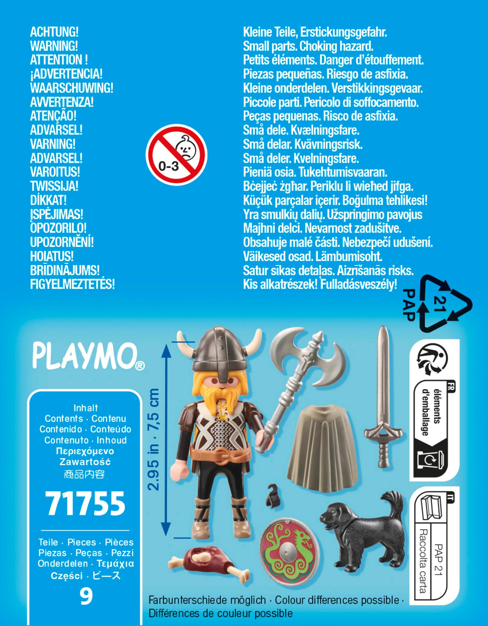 Produktbild PLAYMOBIL 71755 - Special Plus - Wikinger mit Wachhund 2 von 4