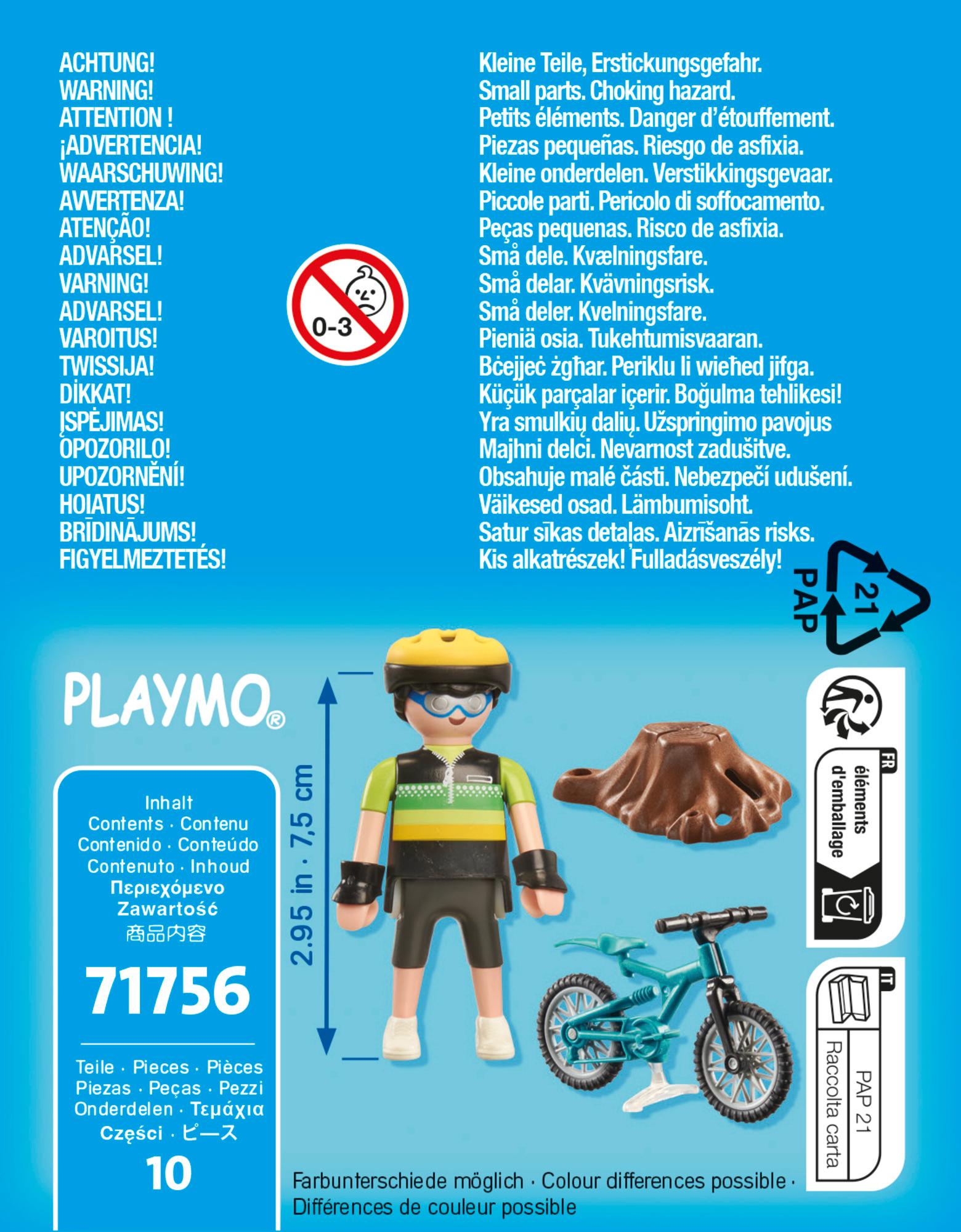 Produktbild PLAYMOBIL 71756 - Special Plus - Mountainbiker 2 von 4