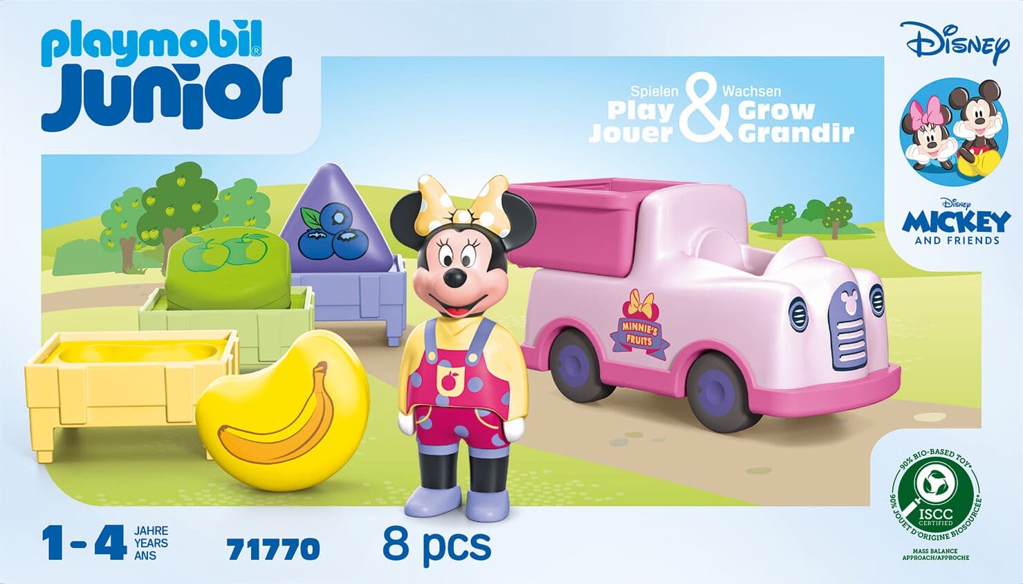 Produktbild PLAYMOBIL 71770 JUNIOR & Disney: Minnie Maus' Obst-Transporter mit Sortierspaß 5 von 6