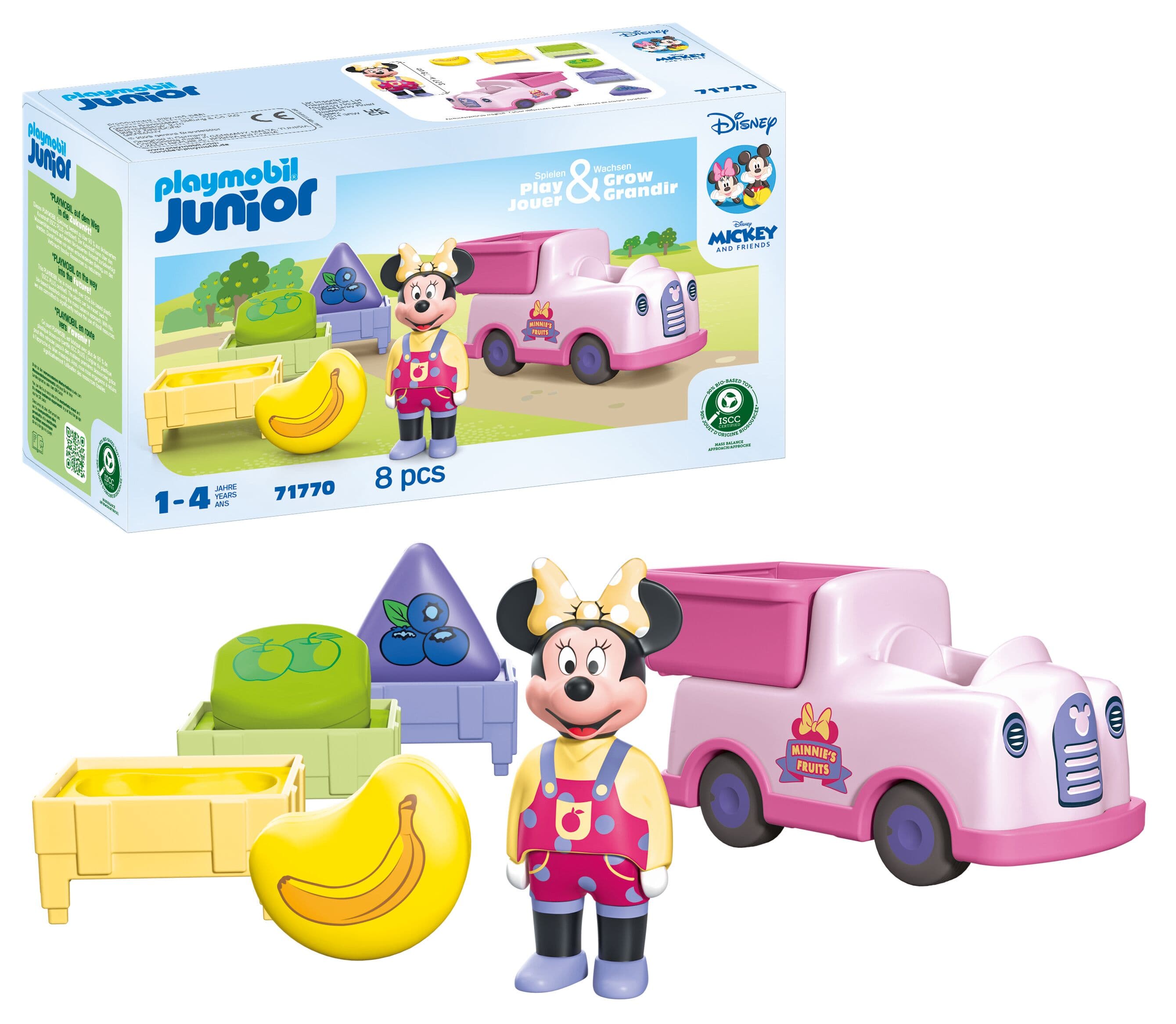 Produktbild PLAYMOBIL 71770 JUNIOR & Disney: Minnie Maus' Obst-Transporter mit Sortierspaß 4 von 6