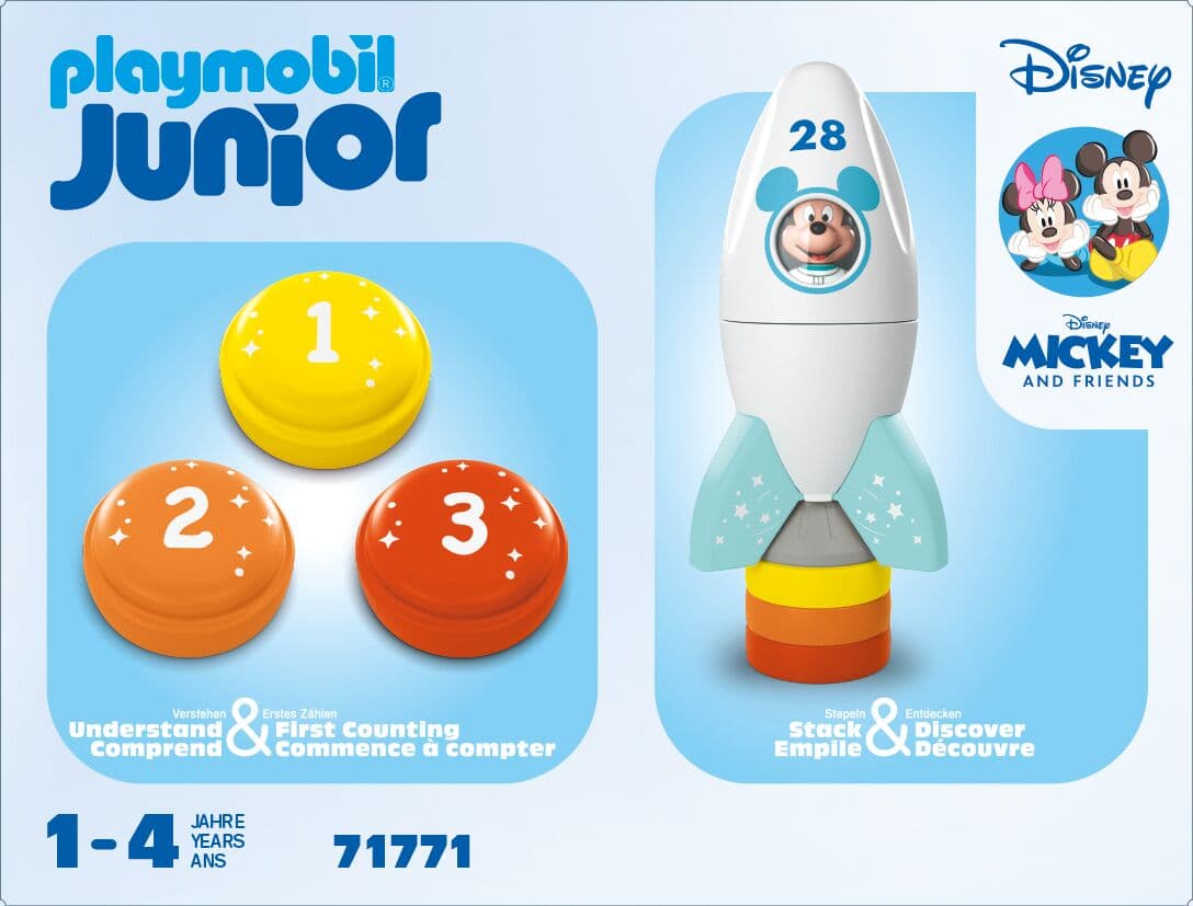 Produktbild PLAYMOBIL 71771 JUNIOR & Disney: Micky Maus' Raketen- & Weltraum-Abenteuer 2 von 5