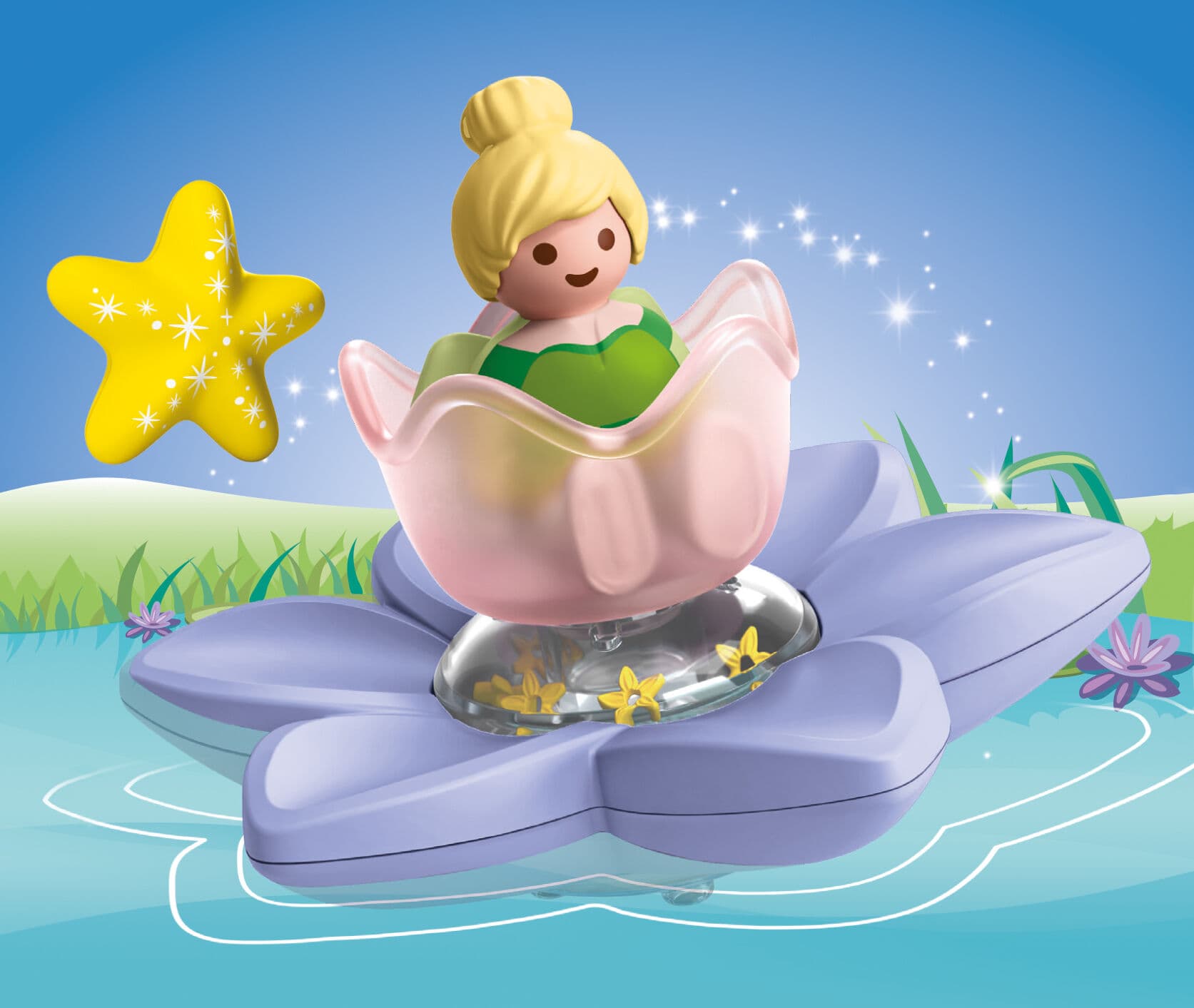 Produktbild PLAYMOBIL 71772 JUNIOR & Disney: Tinkerbells magische Feen-Schwimmblume 4 von 7