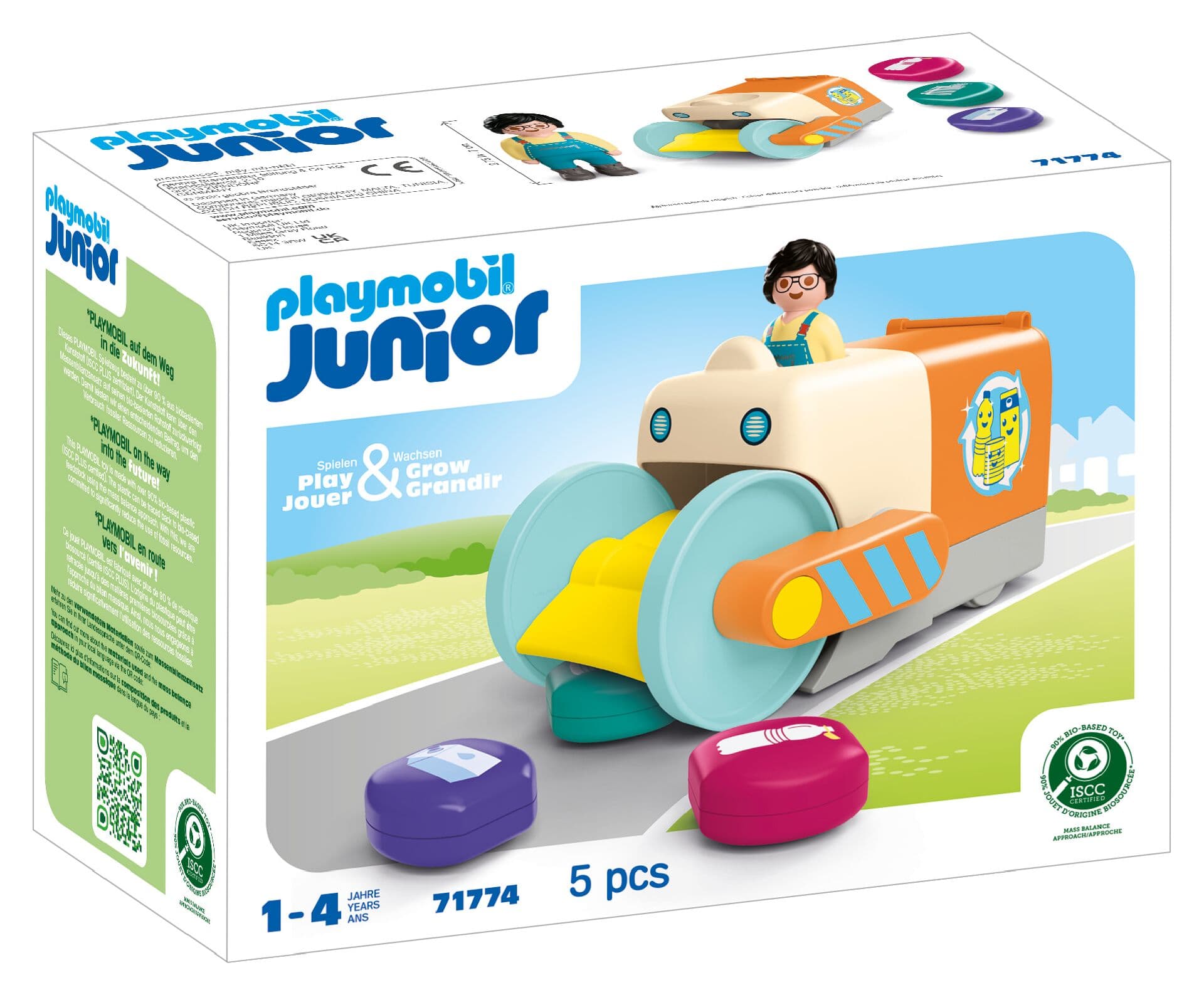 PLAYMOBIL 71774 JUNIOR Spaßiges Müllsammelfahrzeug