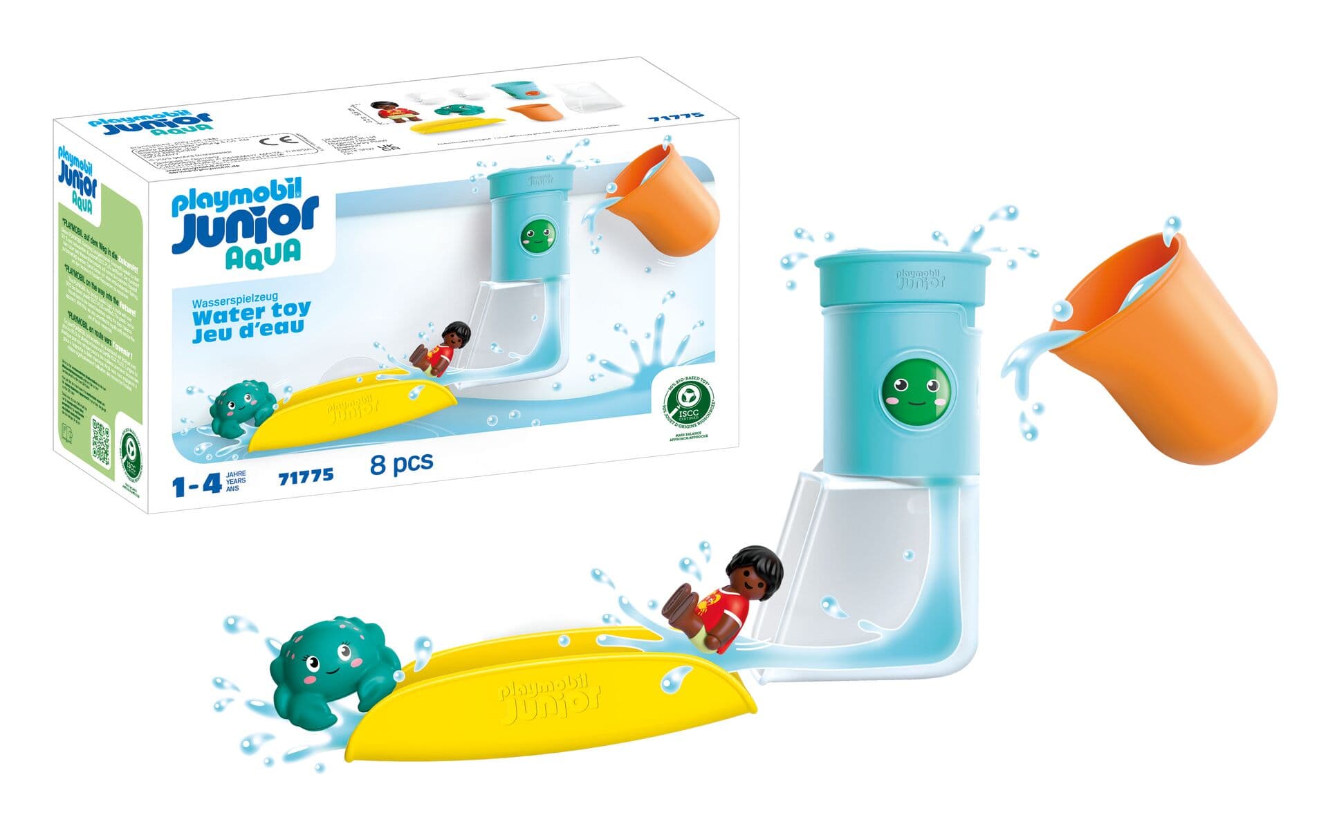 Produktbild PLAYMOBIL 71775 JUNIOR AQUA: Wasserfalltank mit Rutsche 4 von 5