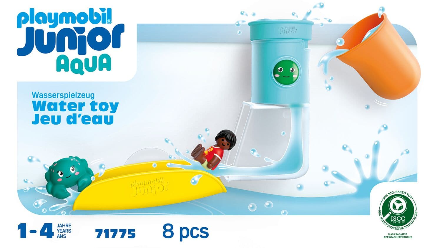 Produktbild PLAYMOBIL 71775 JUNIOR AQUA: Wasserfalltank mit Rutsche 2 von 5
