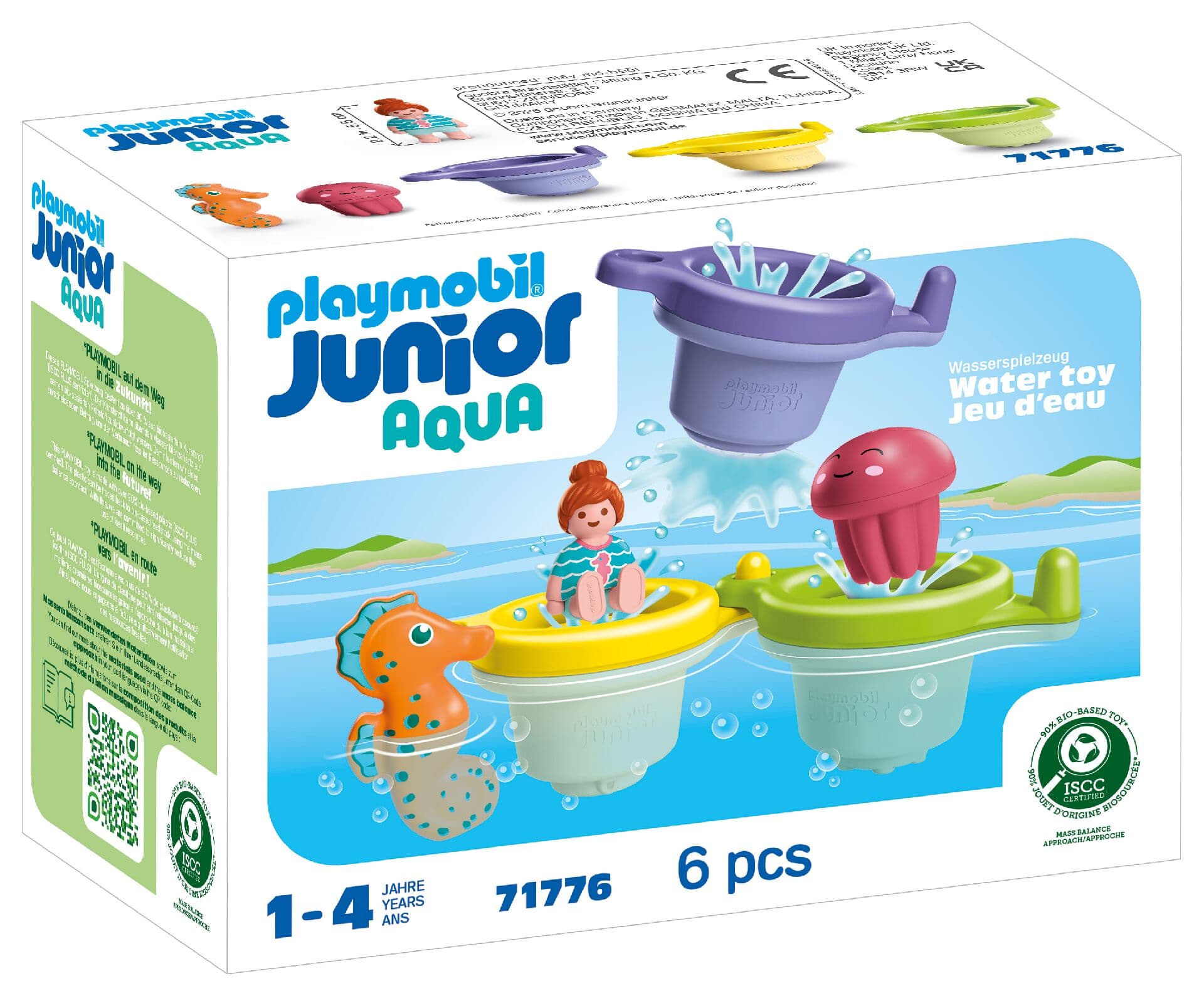 PLAYMOBIL 71776 JUNIOR AQUA: Schwimmbecher mit Wasserspaß