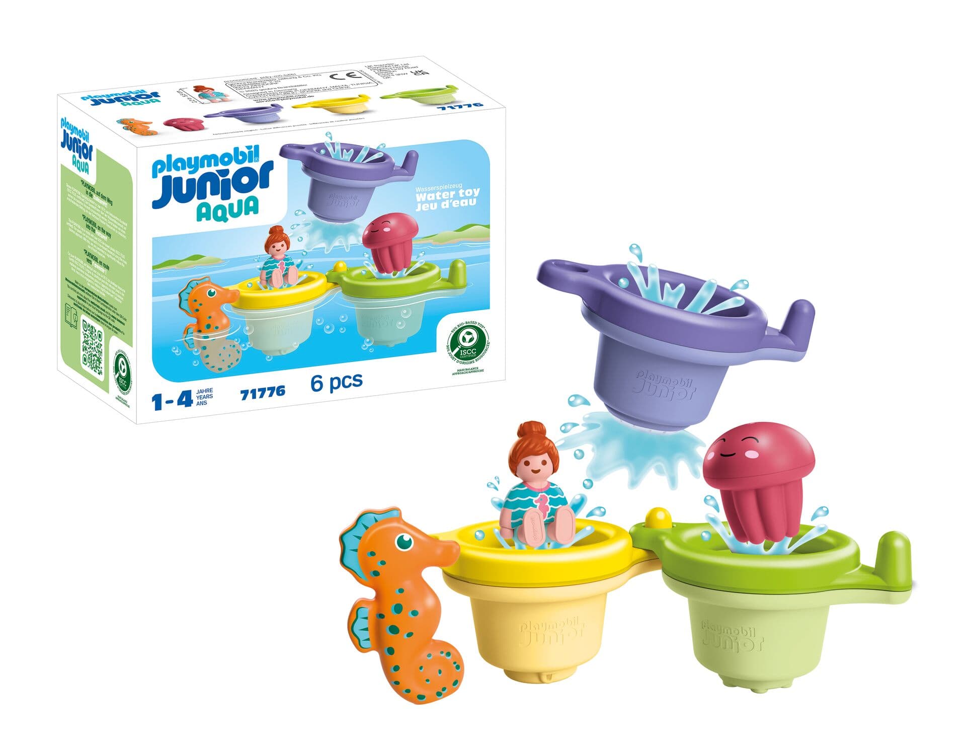 Produktbild PLAYMOBIL 71776 JUNIOR AQUA: Schwimmbecher mit Wasserspaß 4 von 5