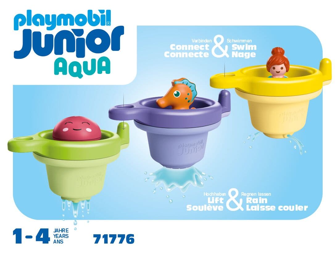 Produktbild PLAYMOBIL 71776 JUNIOR AQUA: Schwimmbecher mit Wasserspaß 3 von 5