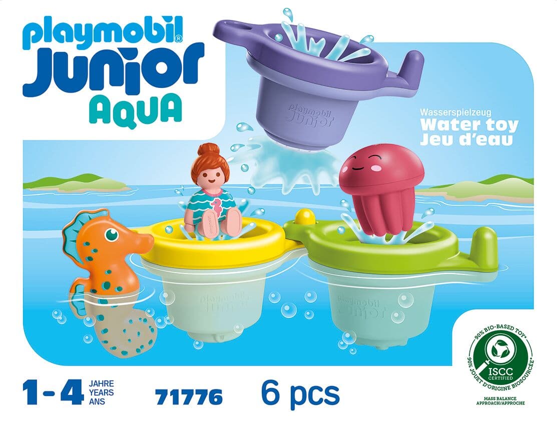 Produktbild PLAYMOBIL 71776 JUNIOR AQUA: Schwimmbecher mit Wasserspaß 2 von 5