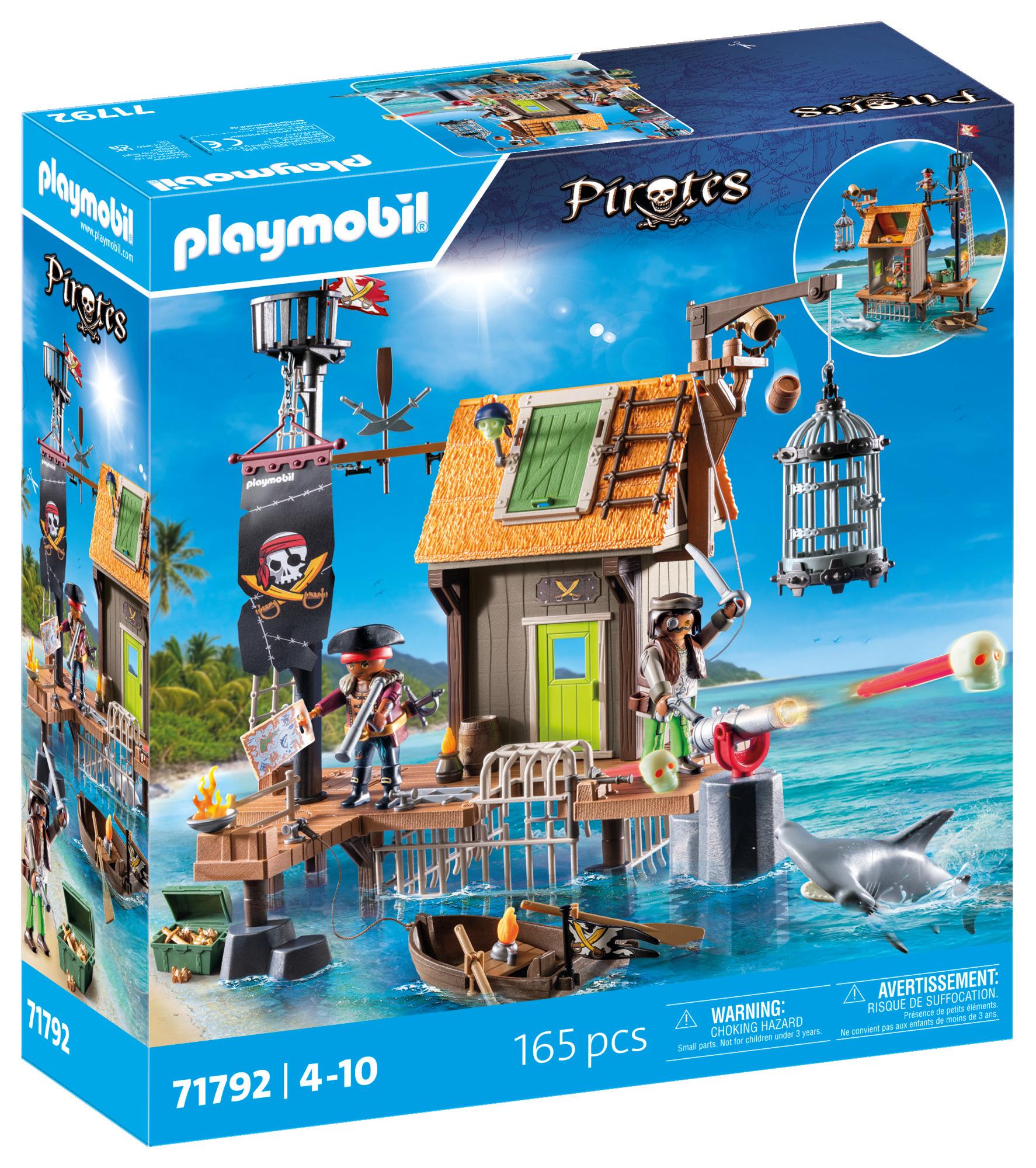 PLAYMOBIL 71792 - Pirates - Piratenhafen mit Seeräuber-Gefängnis