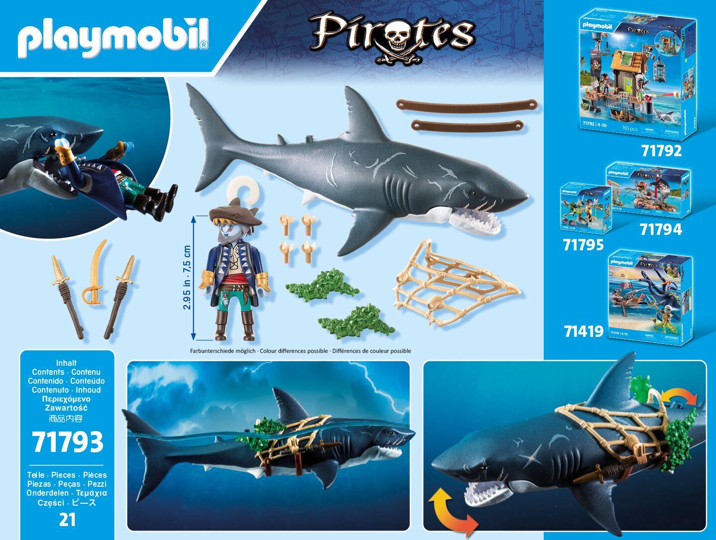 Produktbild PLAYMOBIL 71793 - Pirates - Gefahr durch Riesenhai 2 von 4