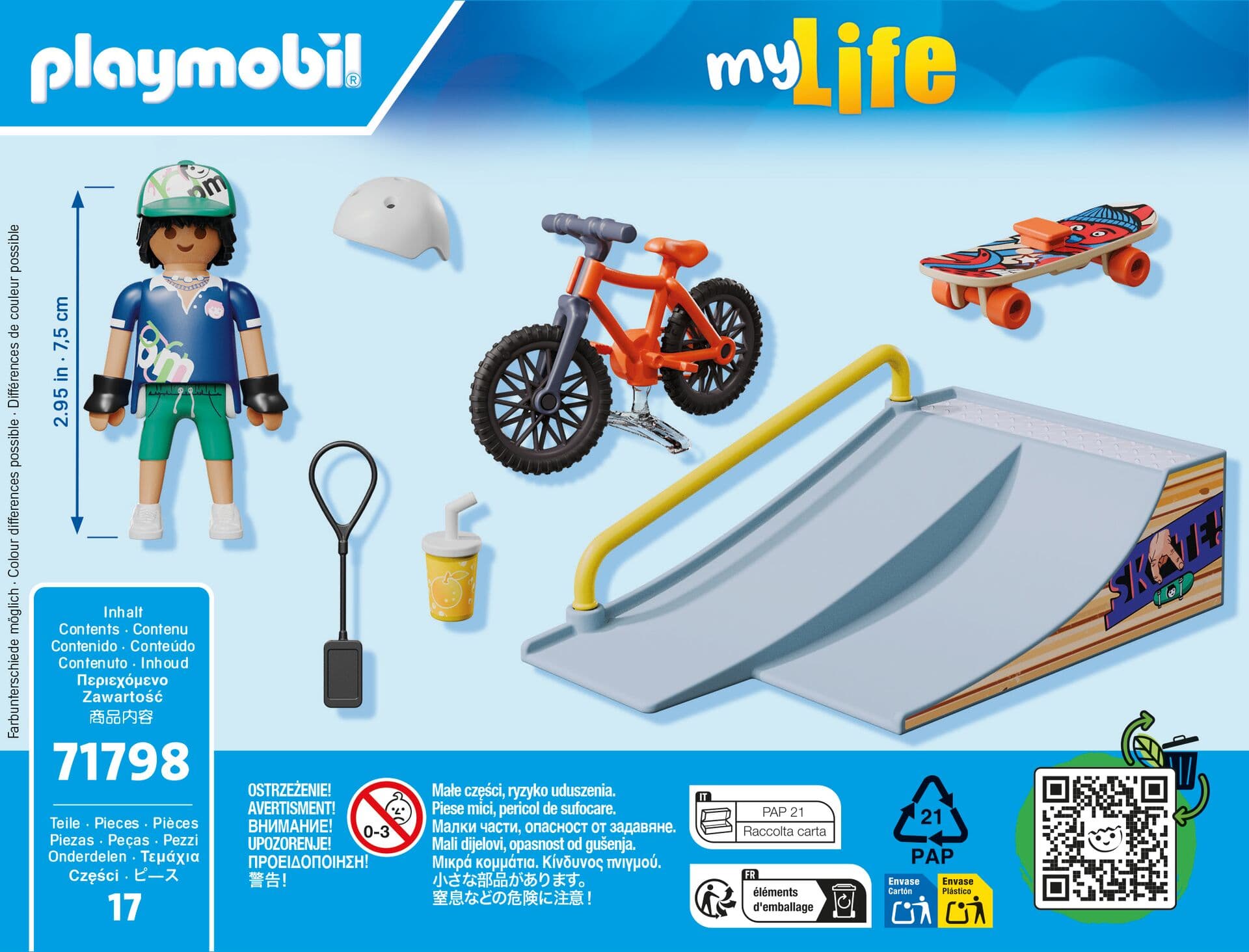 Produktbild PLAYMOBIL 71798 - my Life - Skateboard mit Rampe 2 von 4