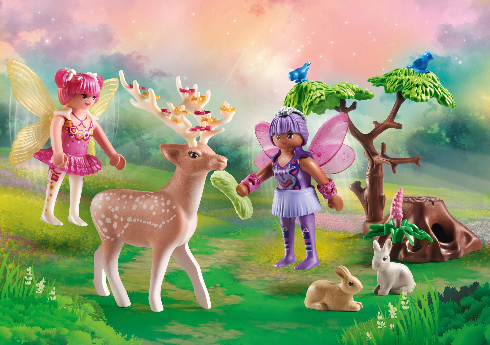 Produktbild PLAYMOBIL 71800 - Fairies - Feen mit süßen Waldtieren 4 von 4