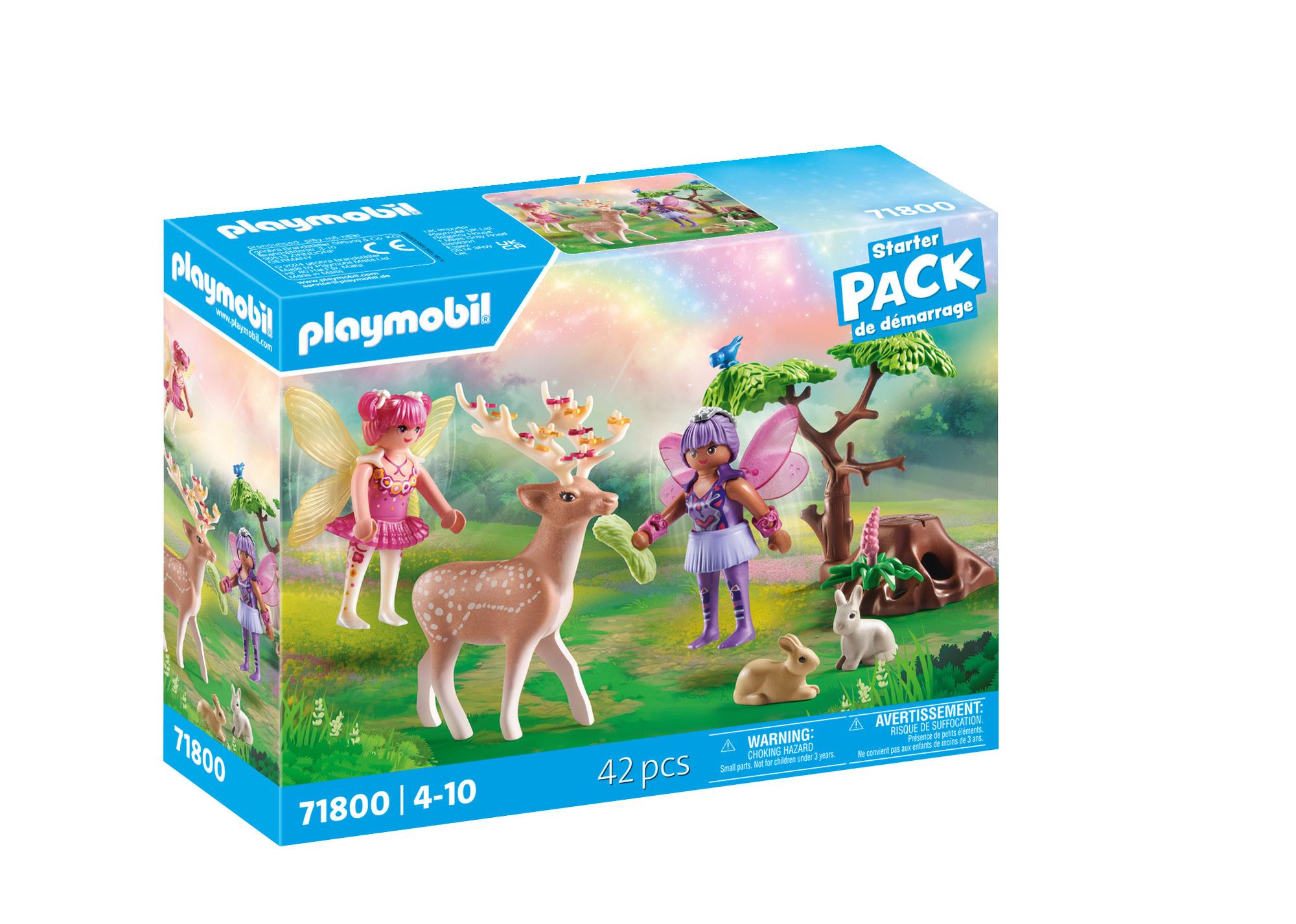 PLAYMOBIL 71800 - Fairies - Feen mit süßen Waldtieren