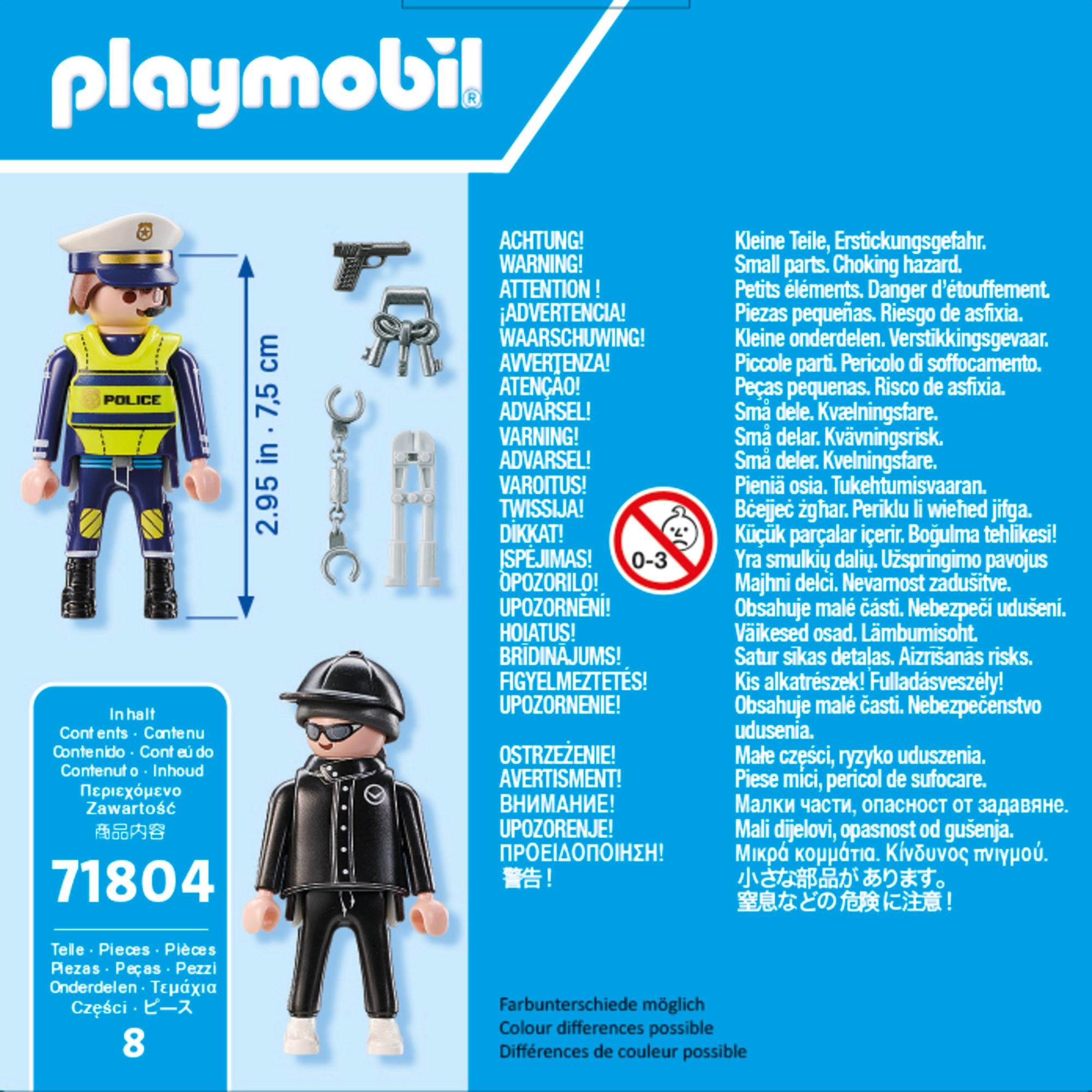 Produktbild PLAYMOBIL 71804 DUOPACK Polizist und Einbrecher 2 von 4
