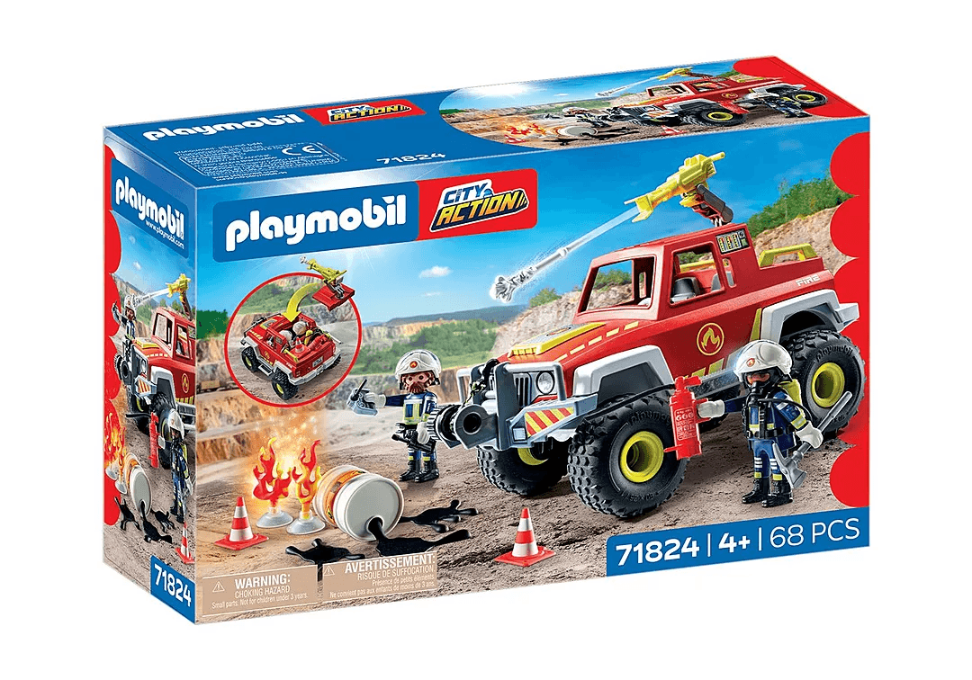PLAYMOBIL 71824 ACTION HEROES Camión de bomberos