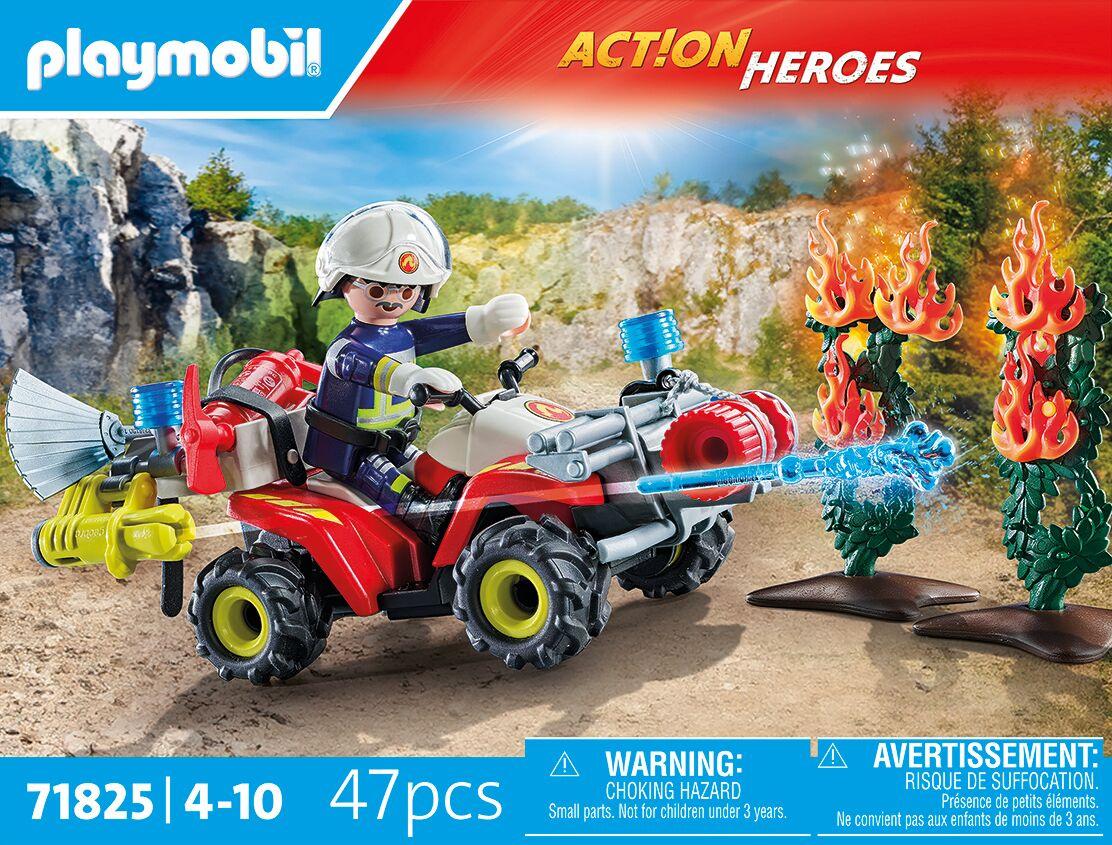Produktbild PLAYMOBIL 71825 ACTION HEROES Feuerwehr Quad löscht Heckenbrand 4 von 5