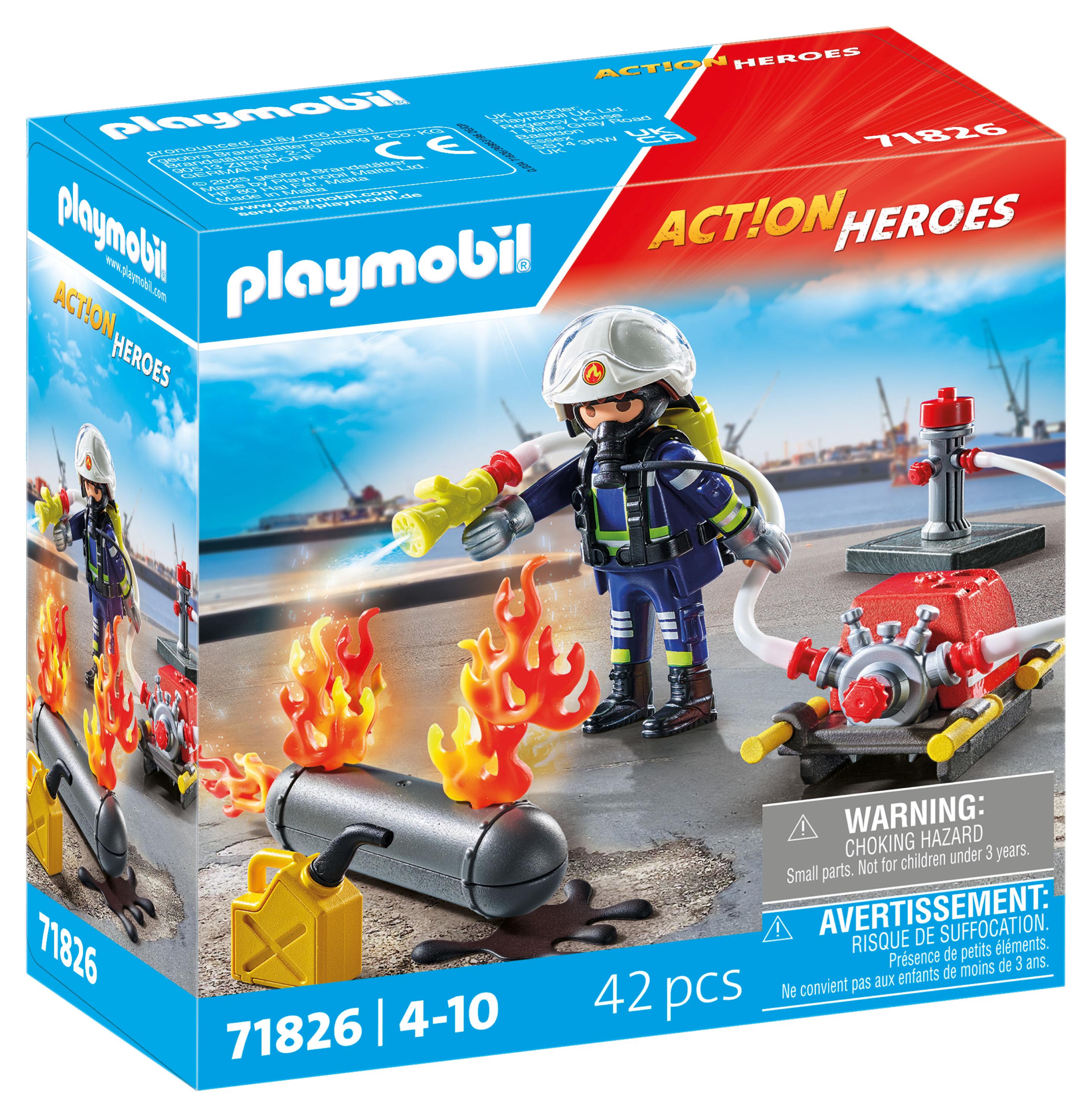 PLAYMOBIL 71826 ACTION HEROES Löschung eines Gastanks