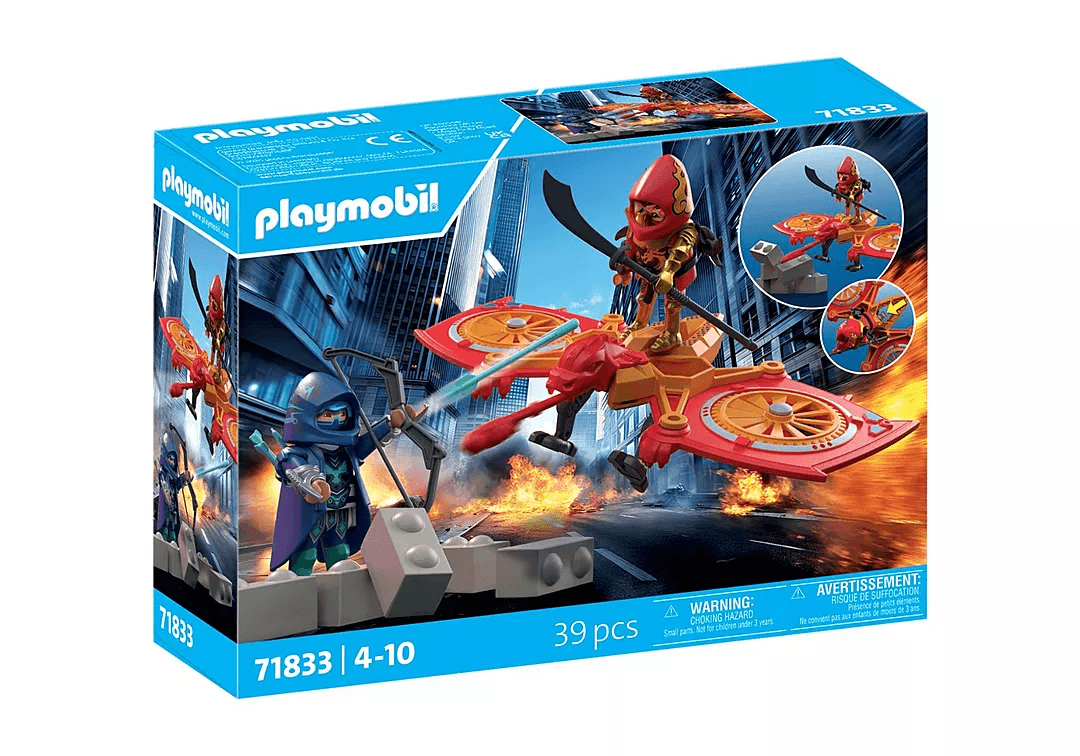 PLAYMOBIL 71833 - Heroes - Helden-Drohne gegen bösen Ninja