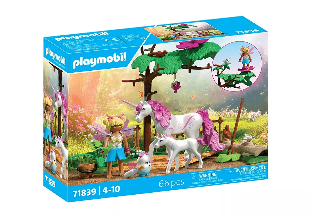 PLAYMOBIL 71839 - Magic Unicorns - Zauberhafter Einhorn-Stall für Mama und Fohlen