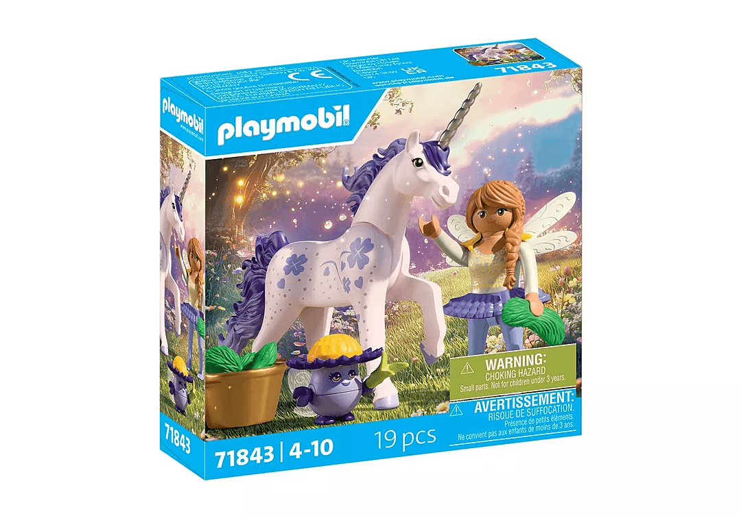 PLAYMOBIL 71843 - Magic Unicorns - Sammeleinhorn Glückslavendel mit Fee