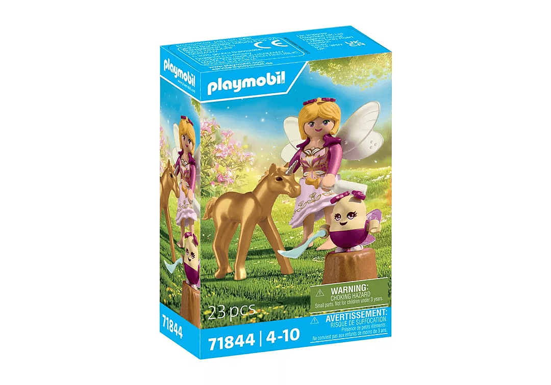 PLAYMOBIL 71844 - Magic Unicorns - Goldenes Einhornfohlen mit Fee
