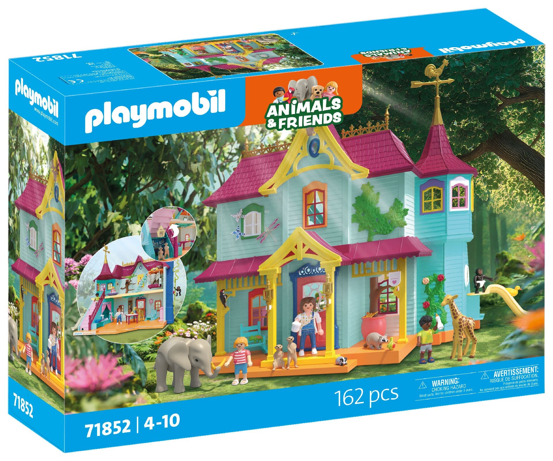 PLAYMOBIL 71852 - Animals and Friends - Kunterbunte Tiervilla