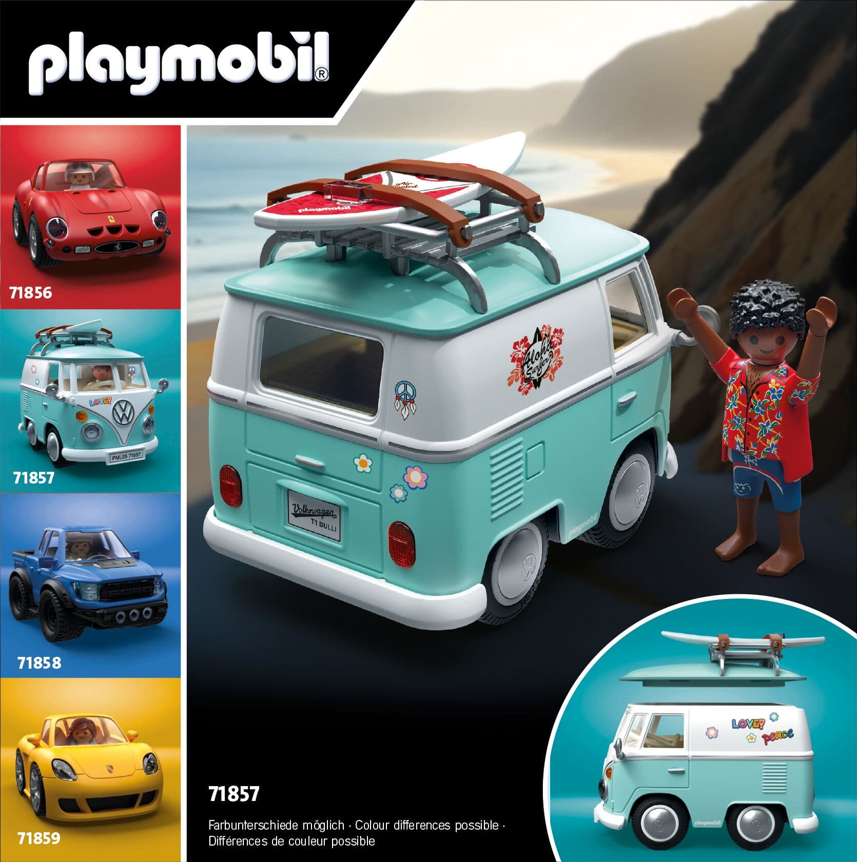 Produktbild PLAYMOBIL 71857 - Cars - PLAYMOBIL X Volkswagen T1 Camper 2 von 4
