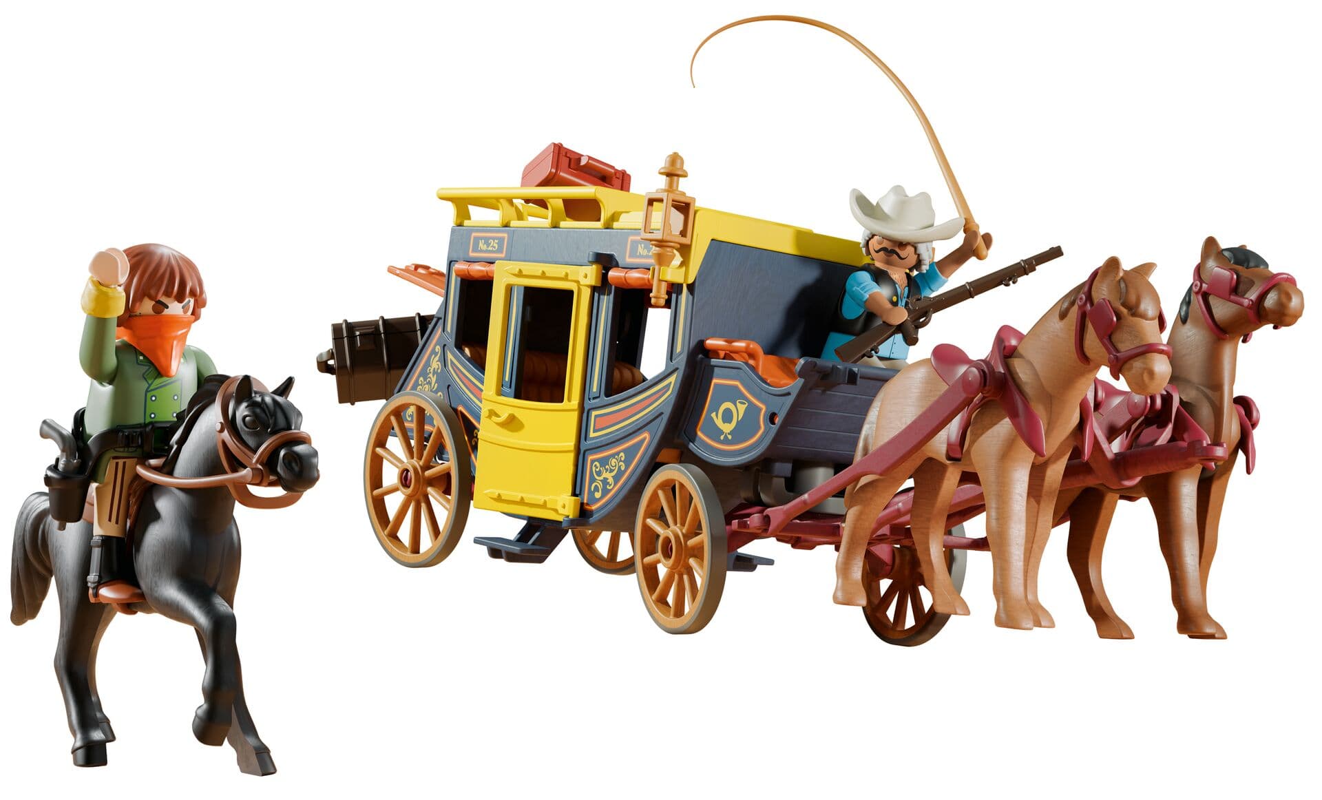 Produktbild PLAYMOBIL 71862 - History - Postkutschenüberfall im Wilden Westen 4 von 4