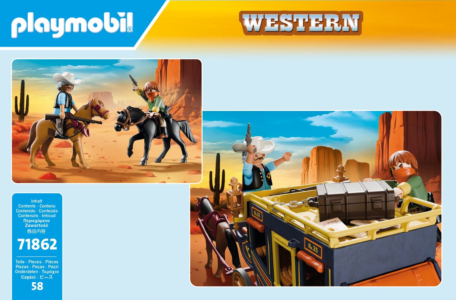 Produktbild PLAYMOBIL 71862 - History - Postkutschenüberfall im Wilden Westen 2 von 4