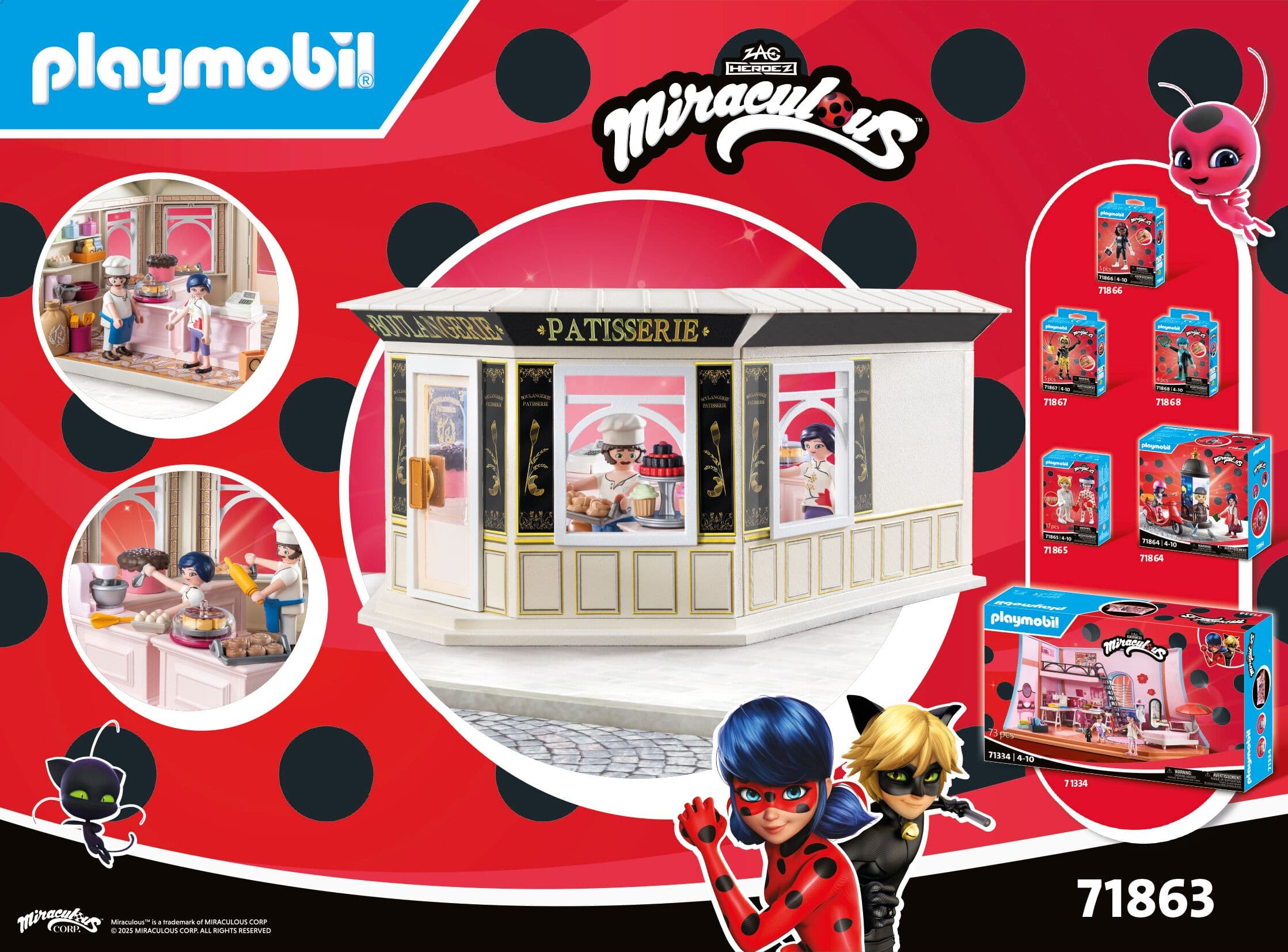Produktbild PLAYMOBIL 71863 Miraculous: Französische Bäckerei 2 von 5