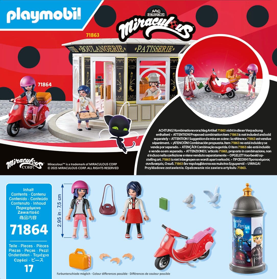Produktbild PLAYMOBIL 71864 Miraculous: Rollerfahrt durch Paris 2 von 5